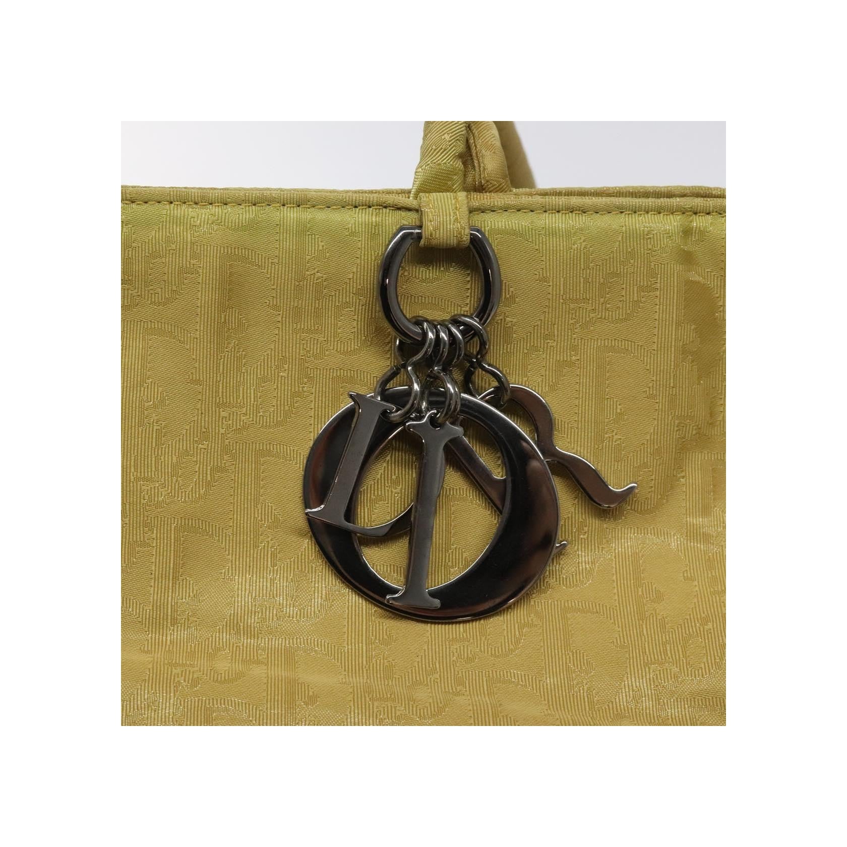 Tote Bag Christian Dior Vintage Lady Dior - Yellow - Image 12