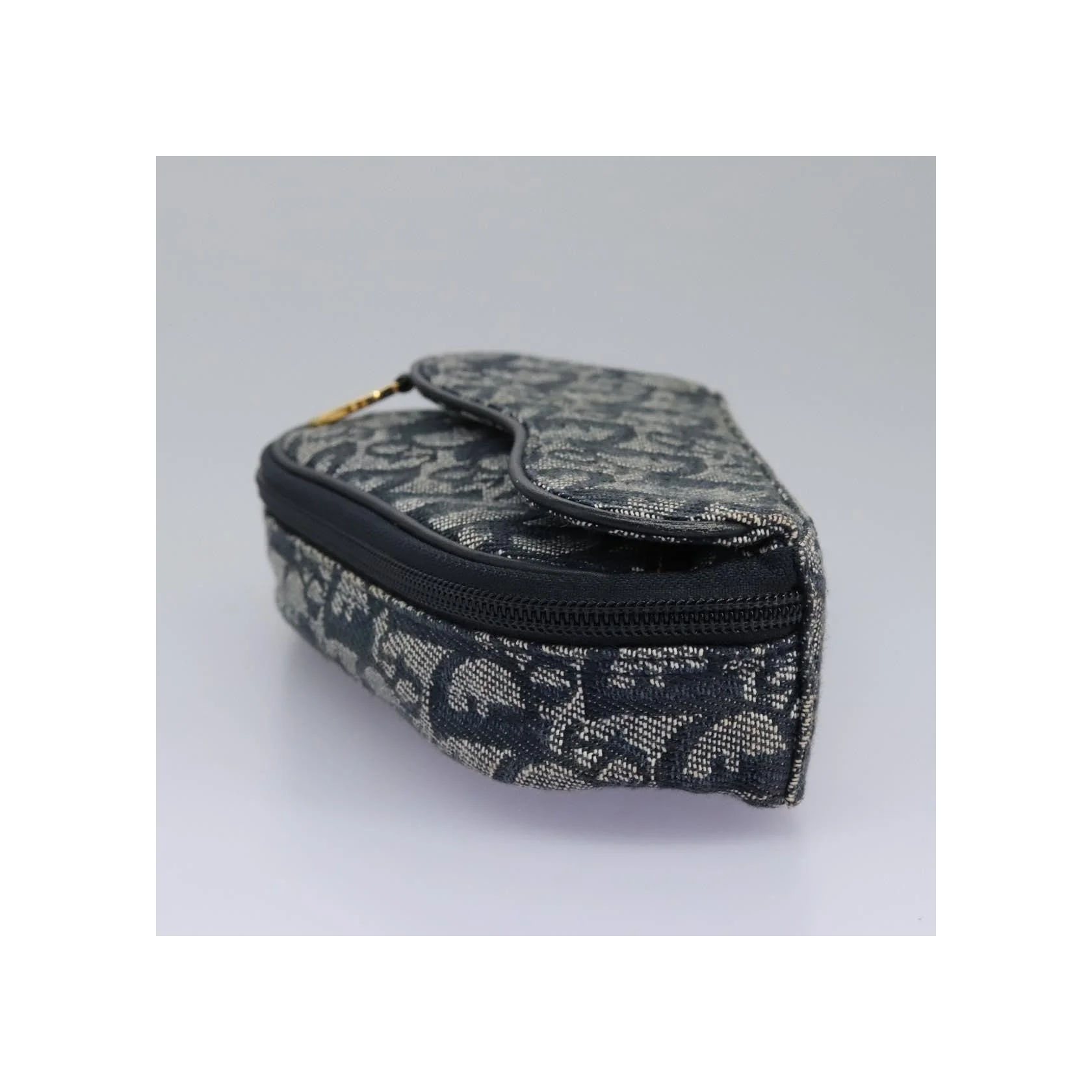 Porte-Monnaie Saddle Christian Dior Vintage - Navy - Image 3