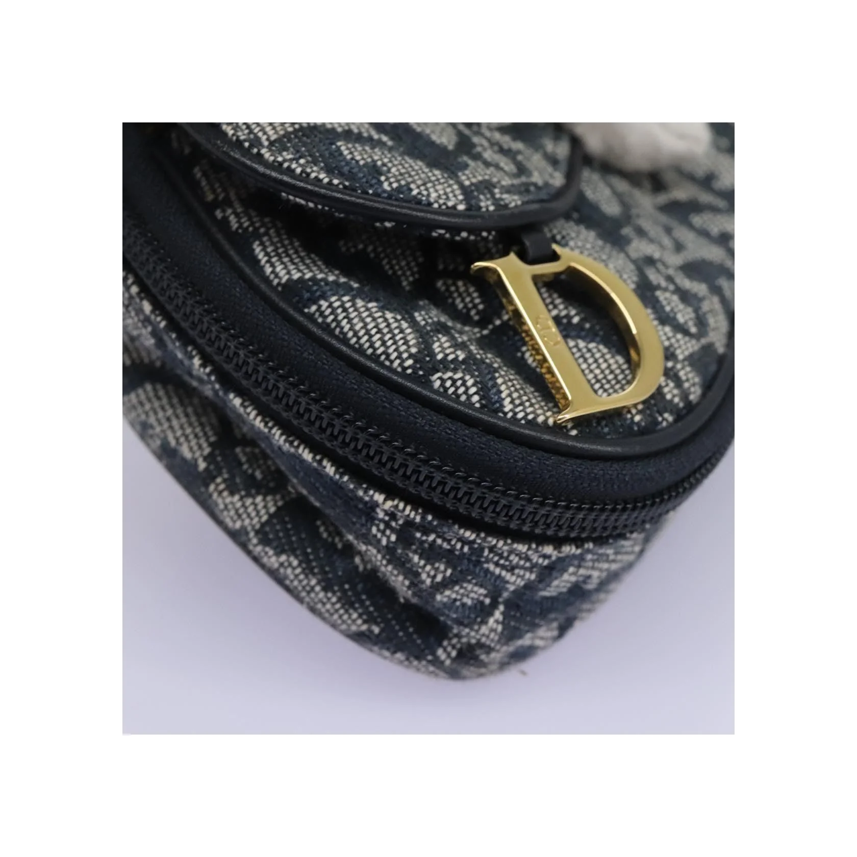 Porte-Monnaie Saddle Christian Dior Vintage - Navy - Image 8