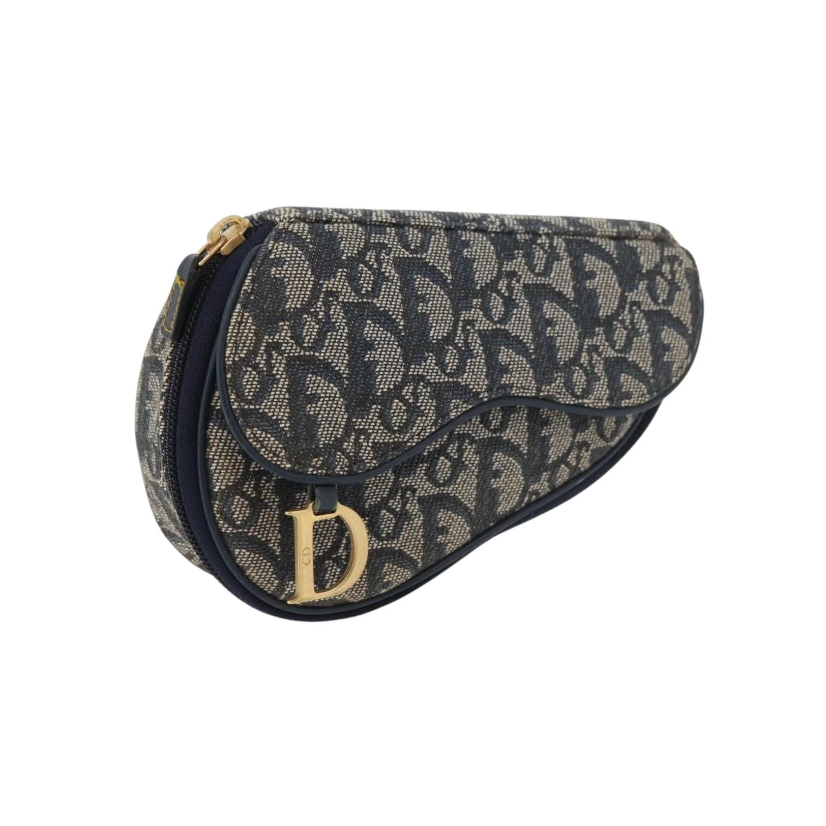 Porte-Monnaie Saddle Christian Dior Vintage - Navy - Image 17