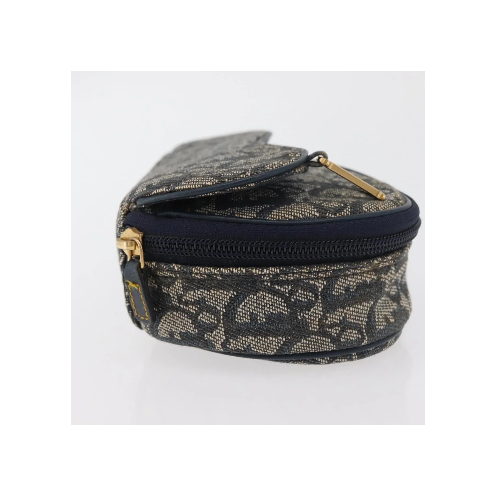 Porte-Monnaie Saddle Christian Dior Vintage - Navy - Image 4