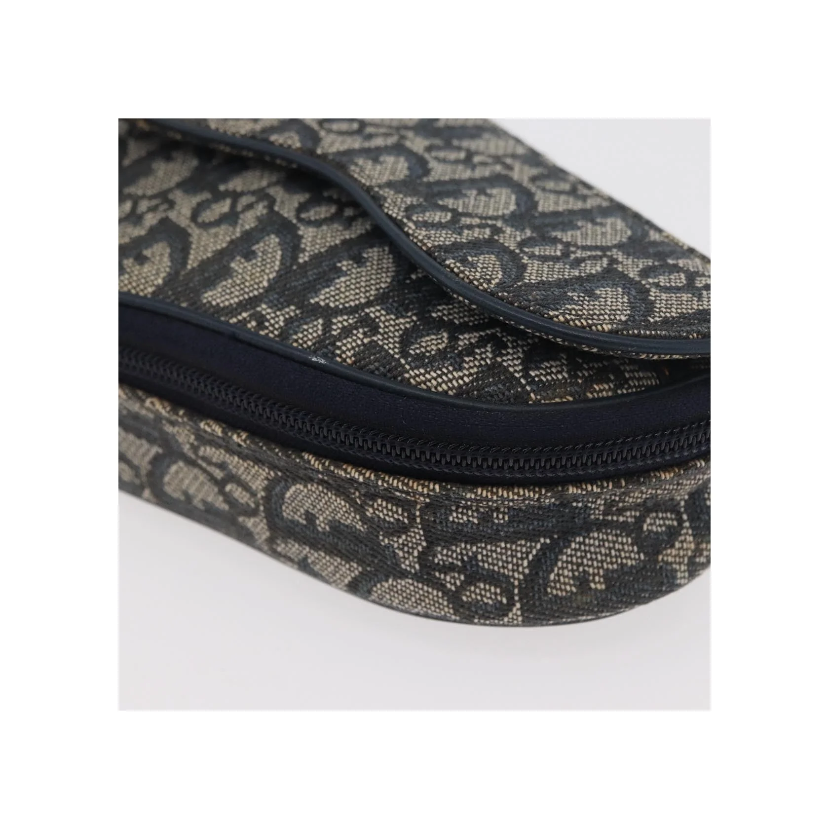 Porte-Monnaie Saddle Christian Dior Vintage - Navy - Image 8