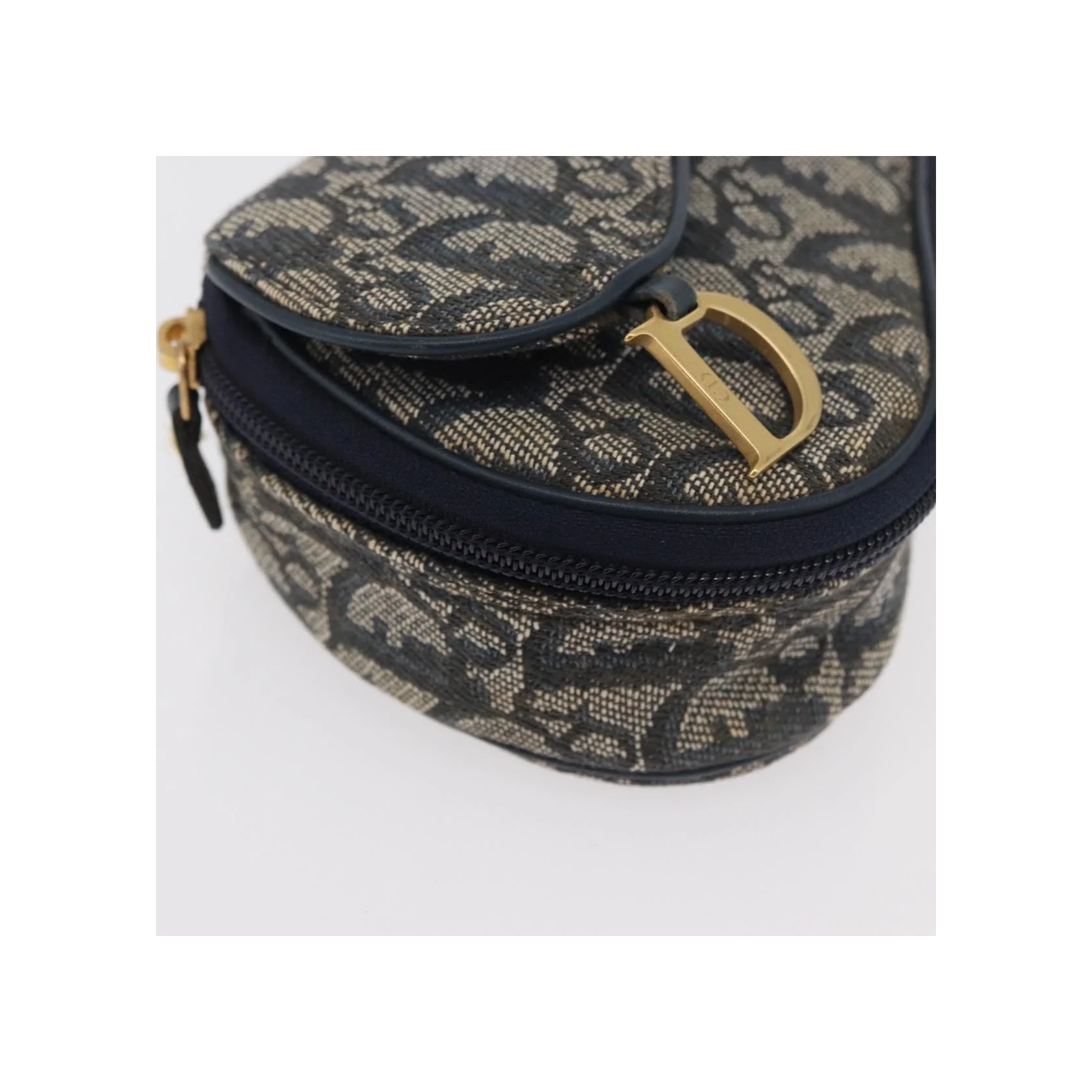 Porte-Monnaie Saddle Christian Dior Vintage - Navy - Image 9