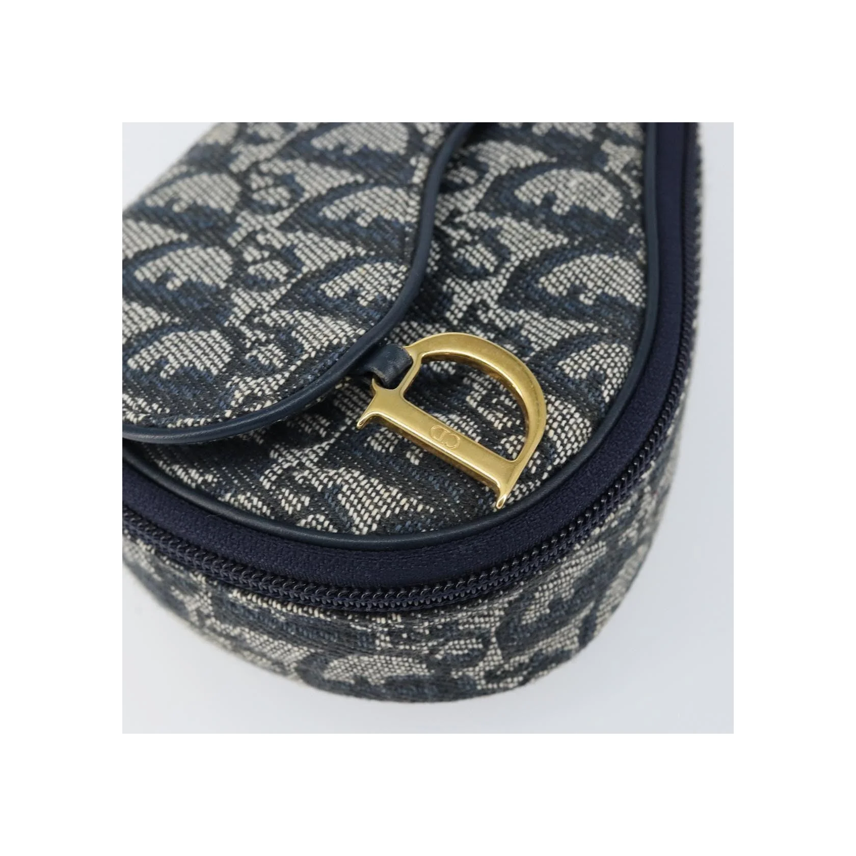 Porte-Monnaie Saddle Christian Dior Vintage - Navy - Image 11
