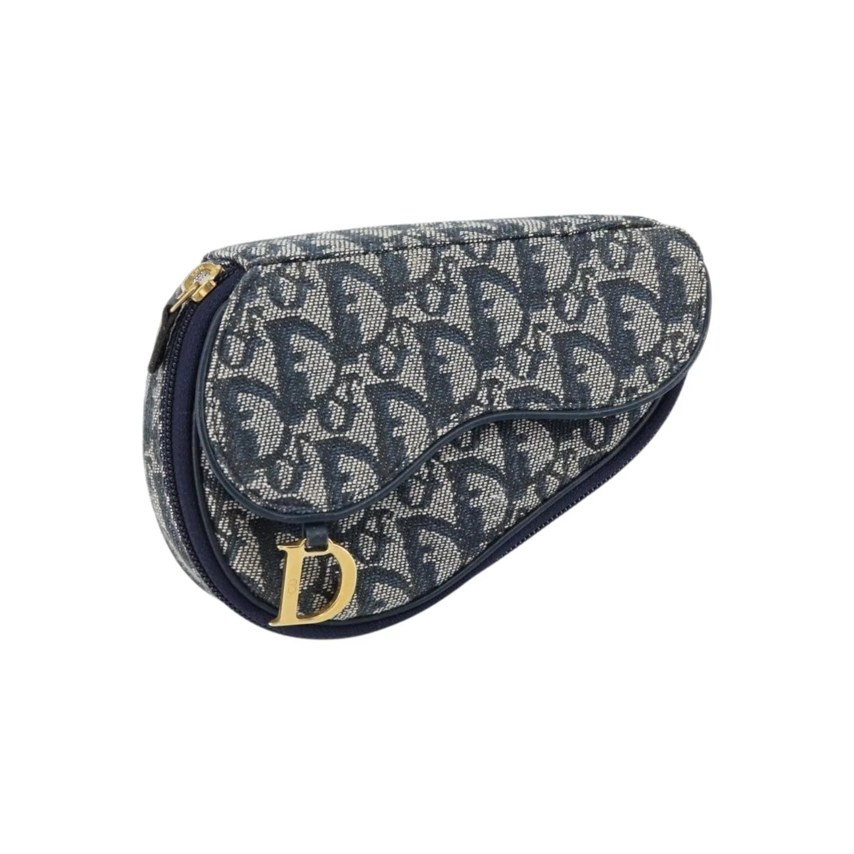 Porte-Monnaie Saddle Christian Dior Vintage - Navy - Image 12