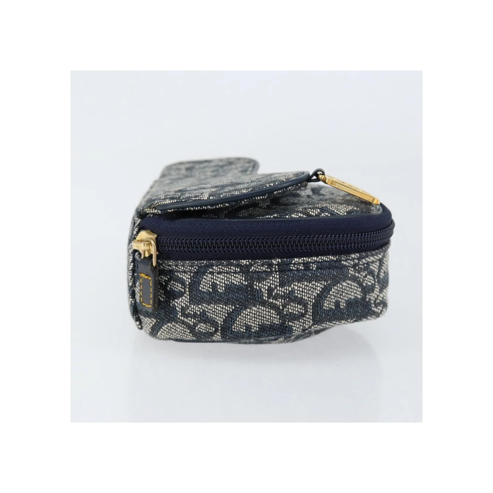 Porte-Monnaie Saddle Christian Dior Vintage - Navy - Image 4