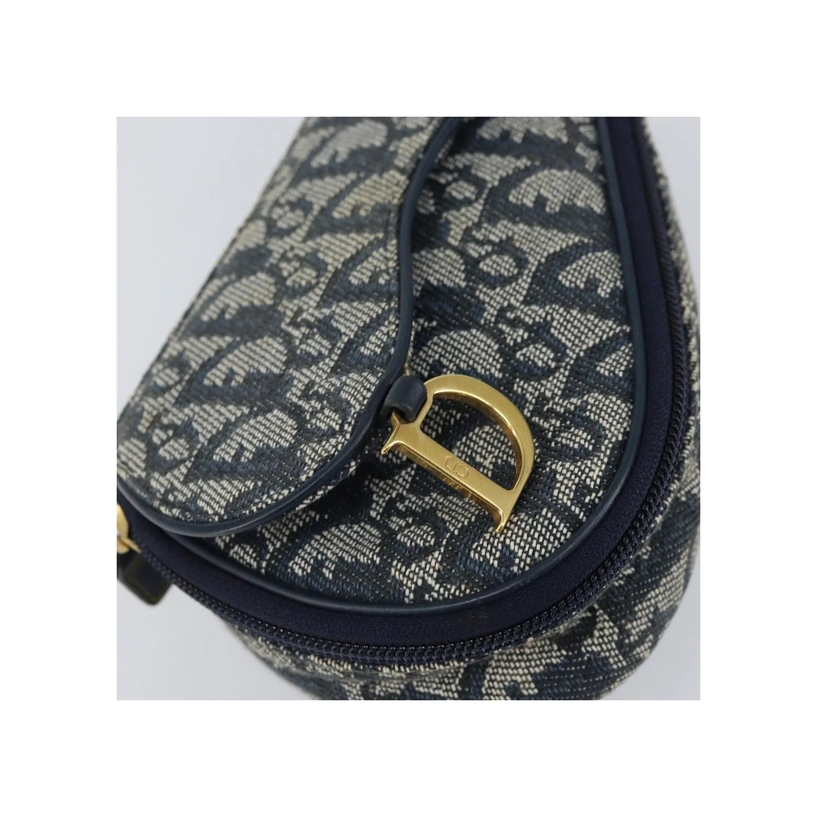 Porte-Monnaie Saddle Christian Dior Vintage - Navy - Image 12