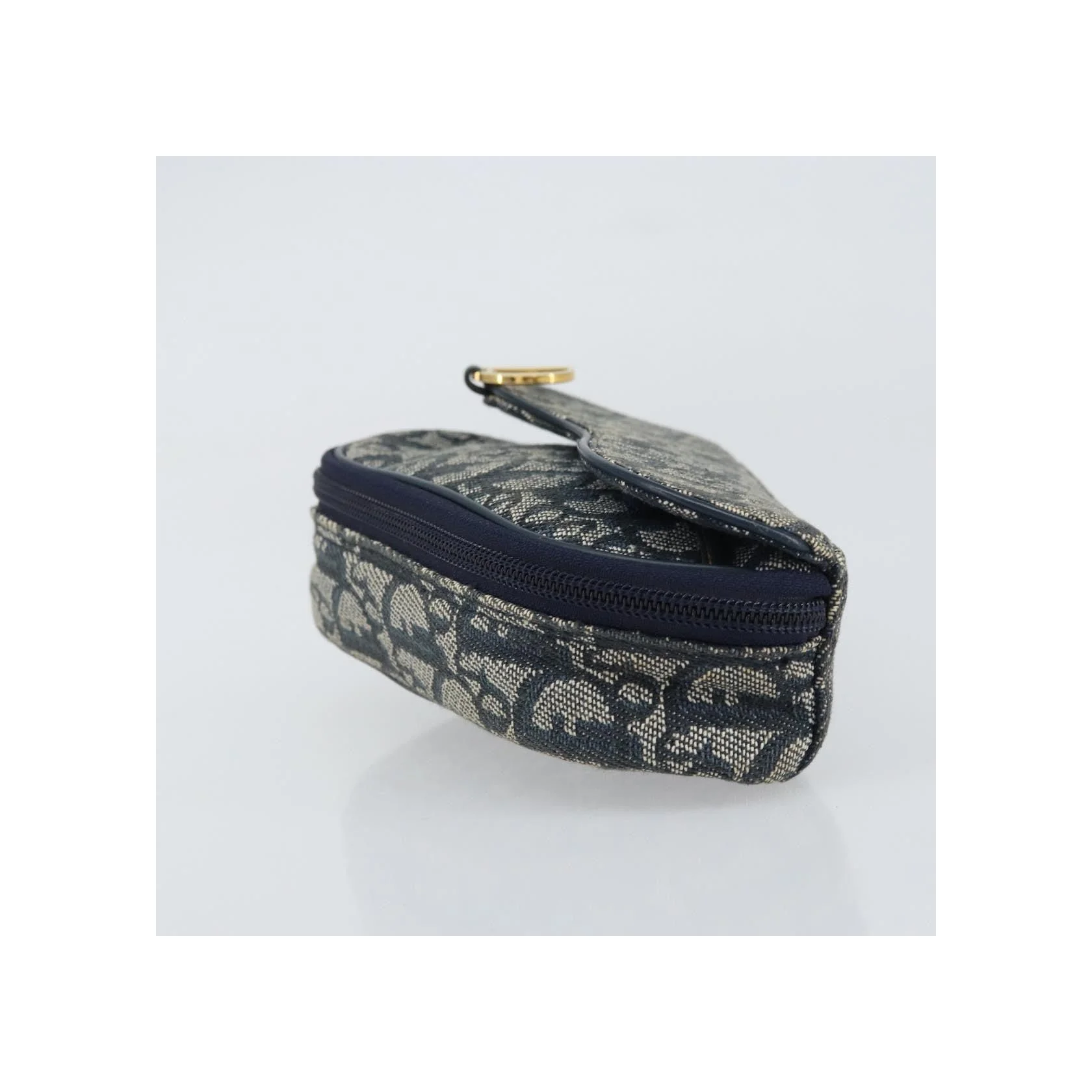 Porte-Monnaie Saddle Christian Dior Vintage - Navy - Image 3