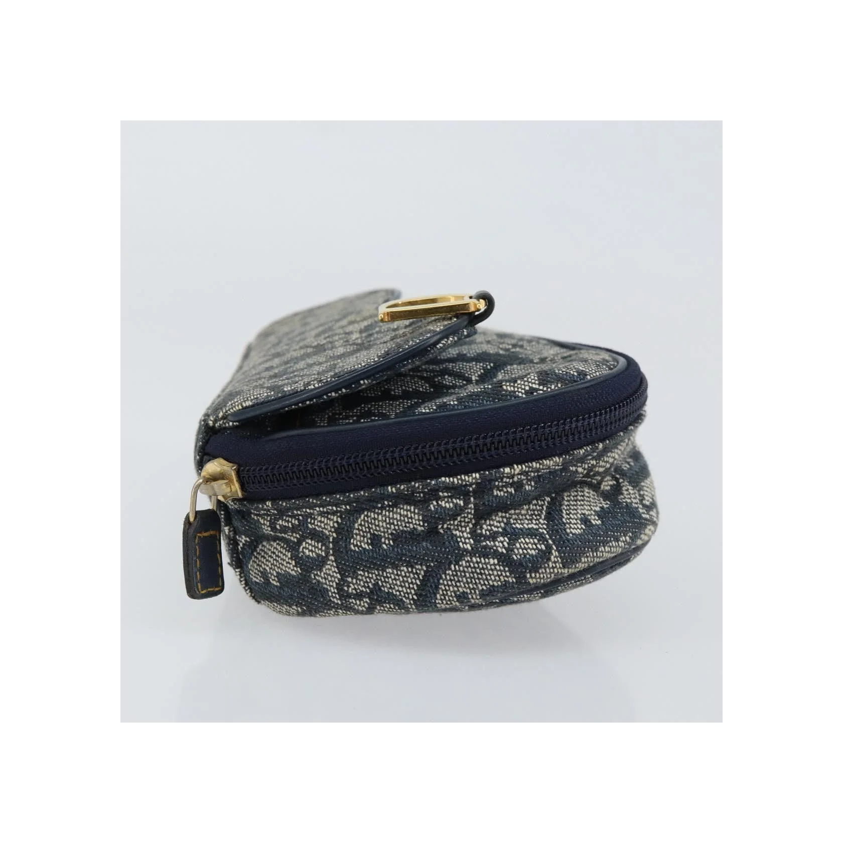 Porte-Monnaie Saddle Christian Dior Vintage - Navy - Image 4