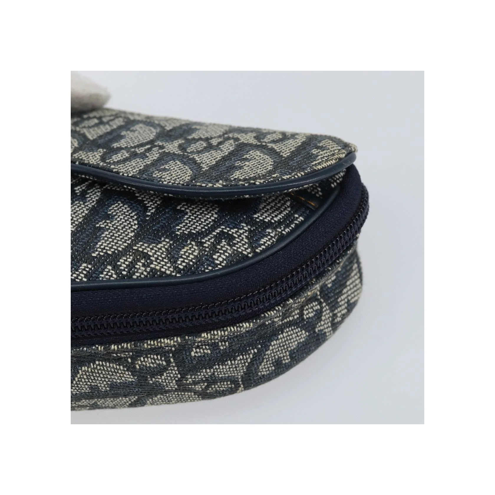 Porte-Monnaie Saddle Christian Dior Vintage - Navy - Image 8