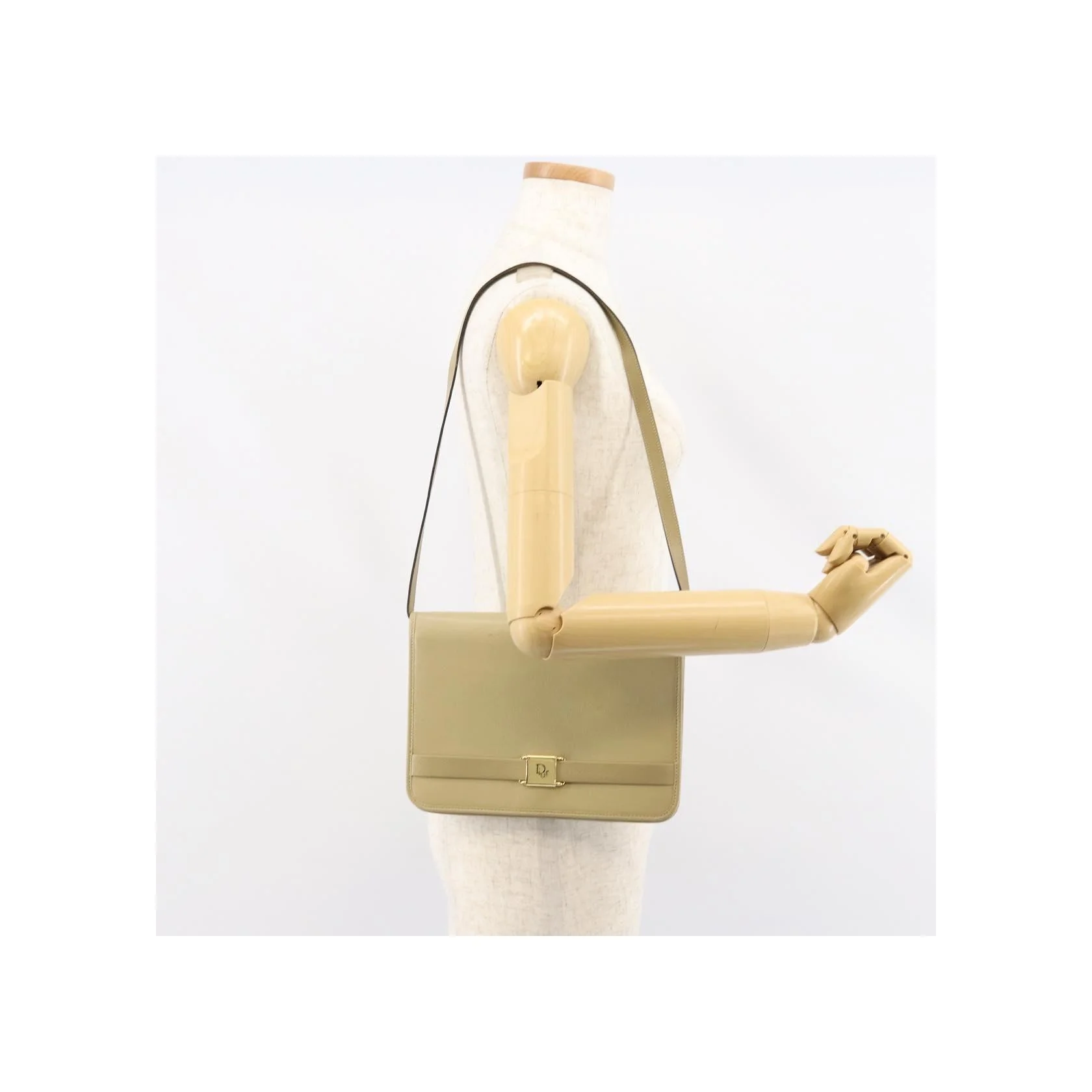 Sac À Bandoulière Christian Dior Vintage - Beige - Image 13
