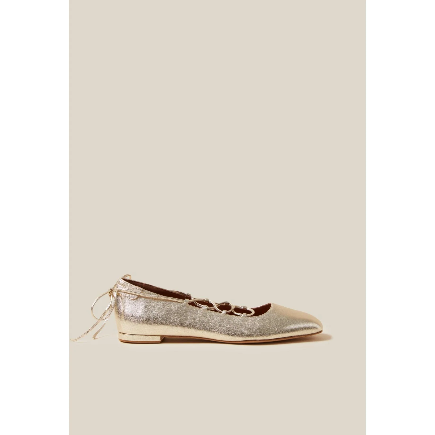 Ballerines Cuir Doré - Image 2