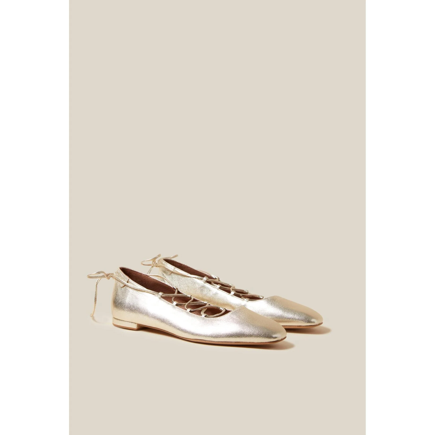 Ballerines Cuir Doré - Image 4
