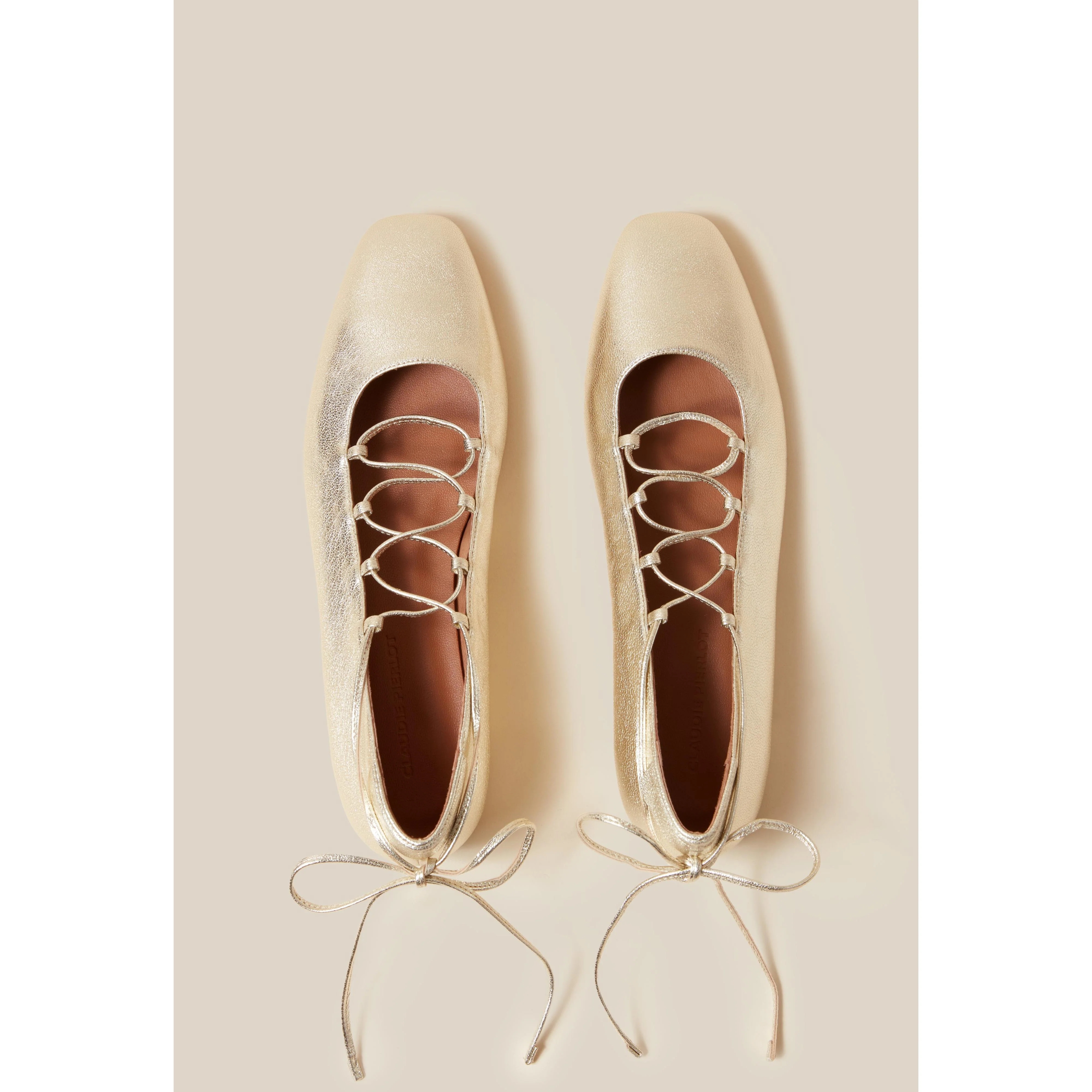 Ballerines Cuir Doré - Image 6