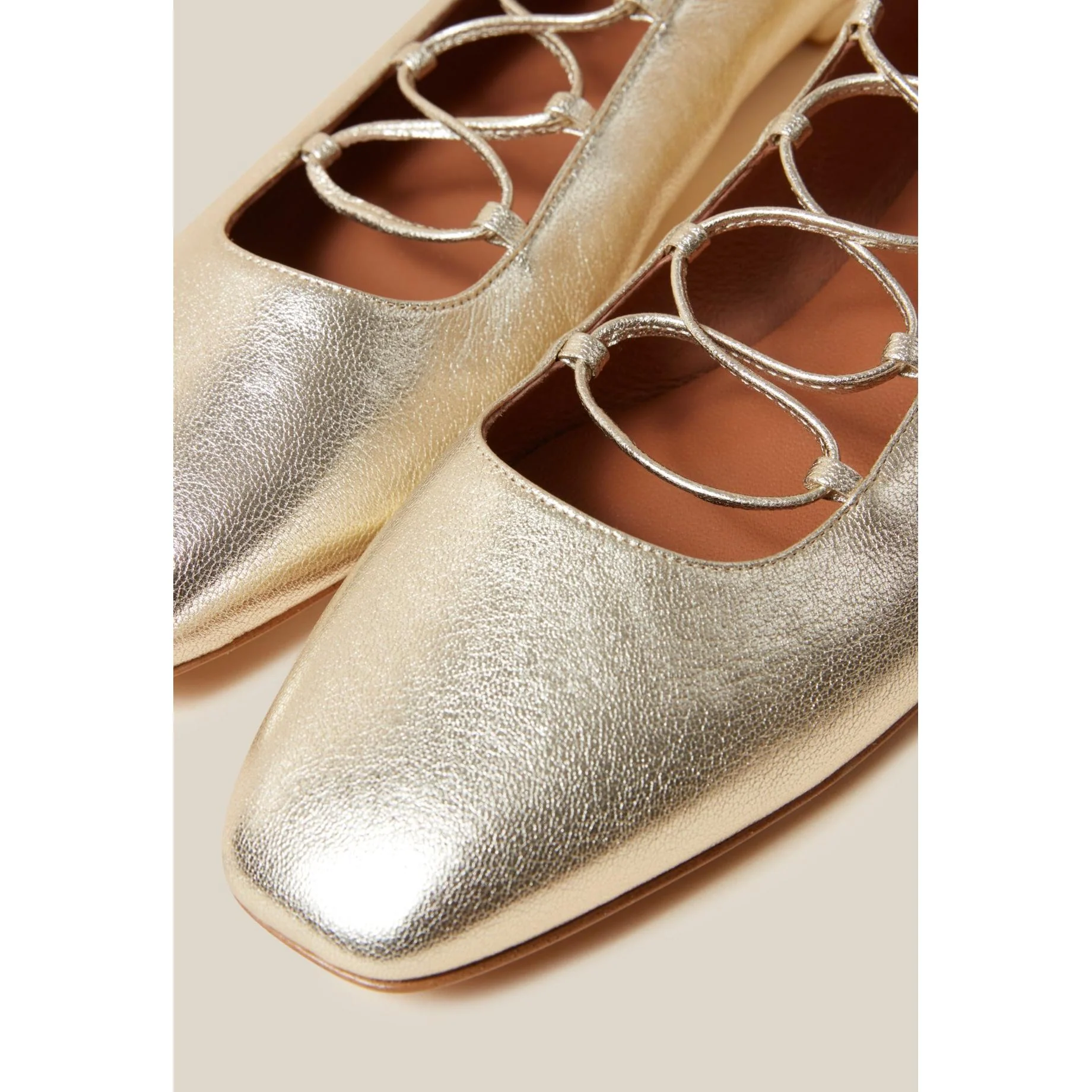 Ballerines Cuir Doré - Image 7