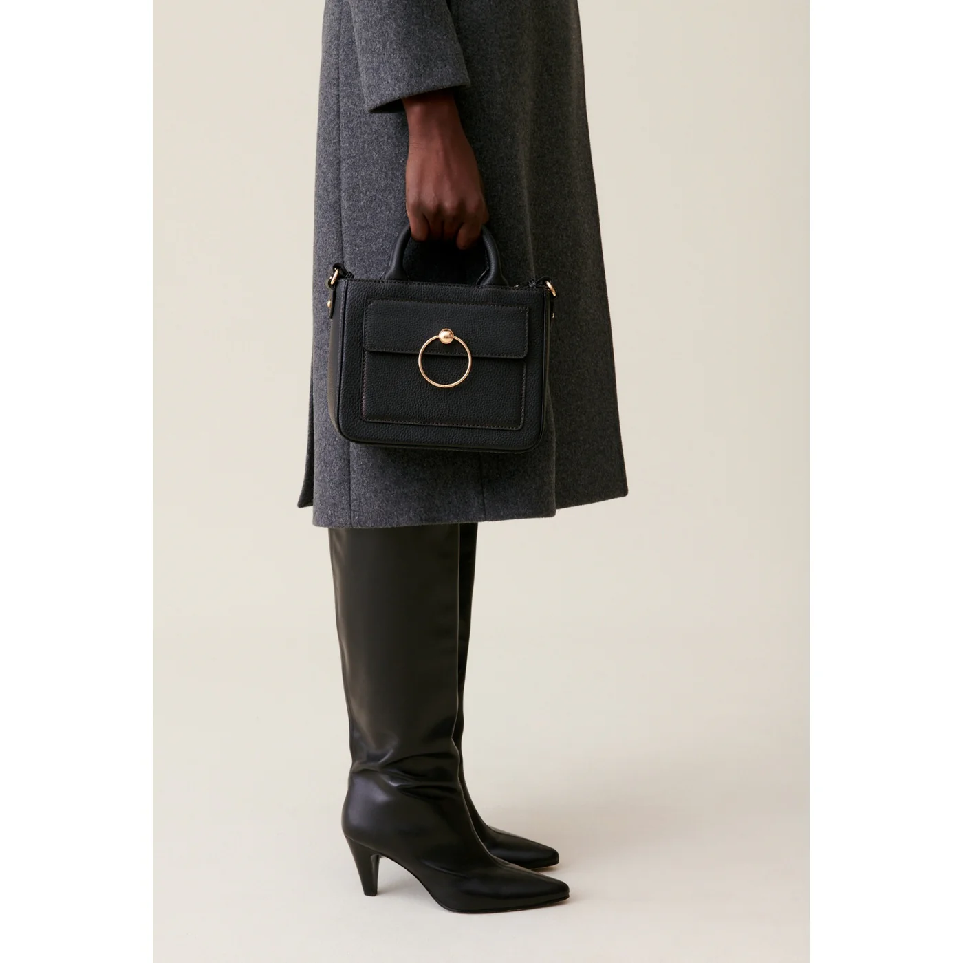 Sac Anouckgrained Noir - Image 3