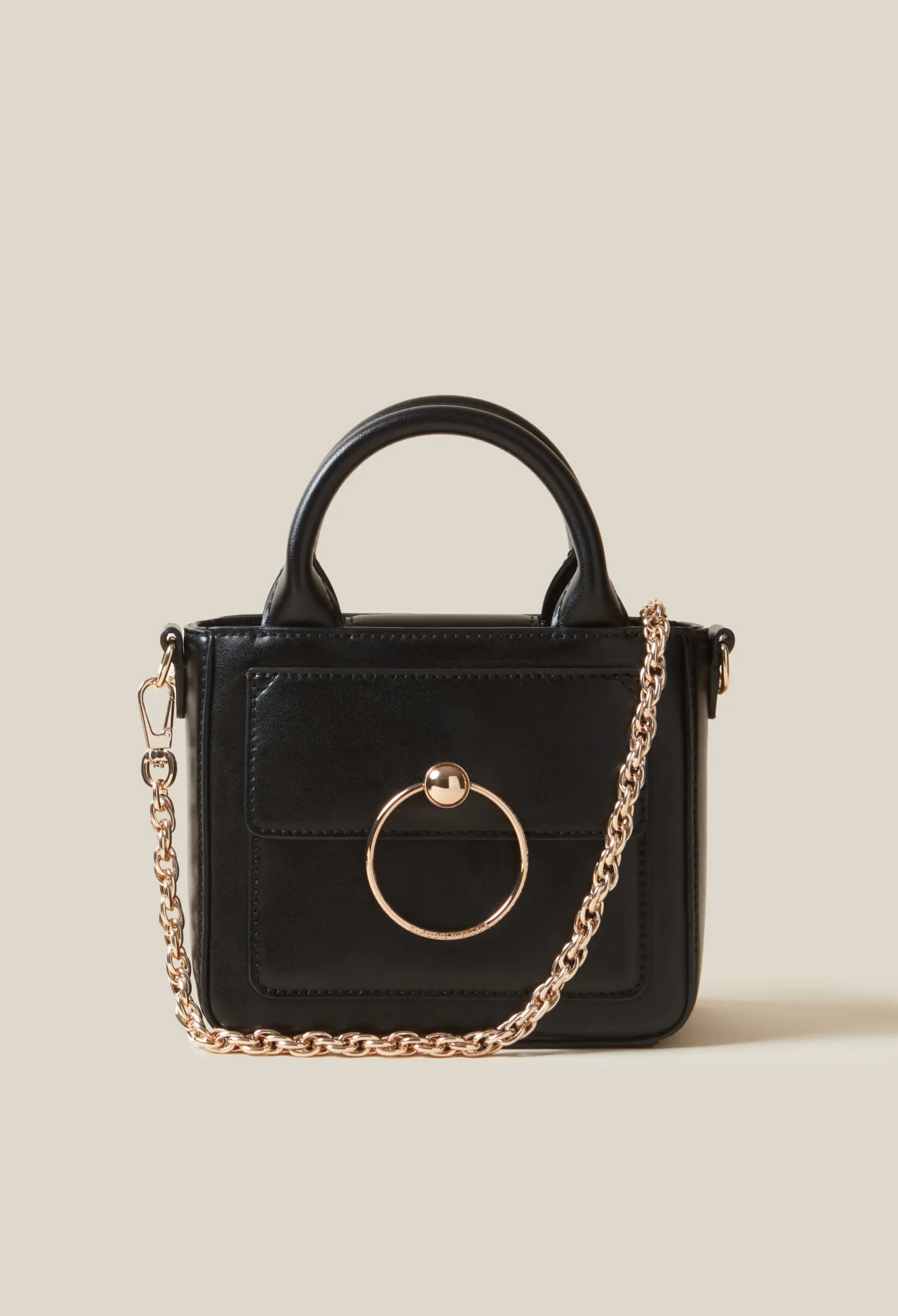 Mini Sac Anouck Cuir Lisse Chaîne - Image 2