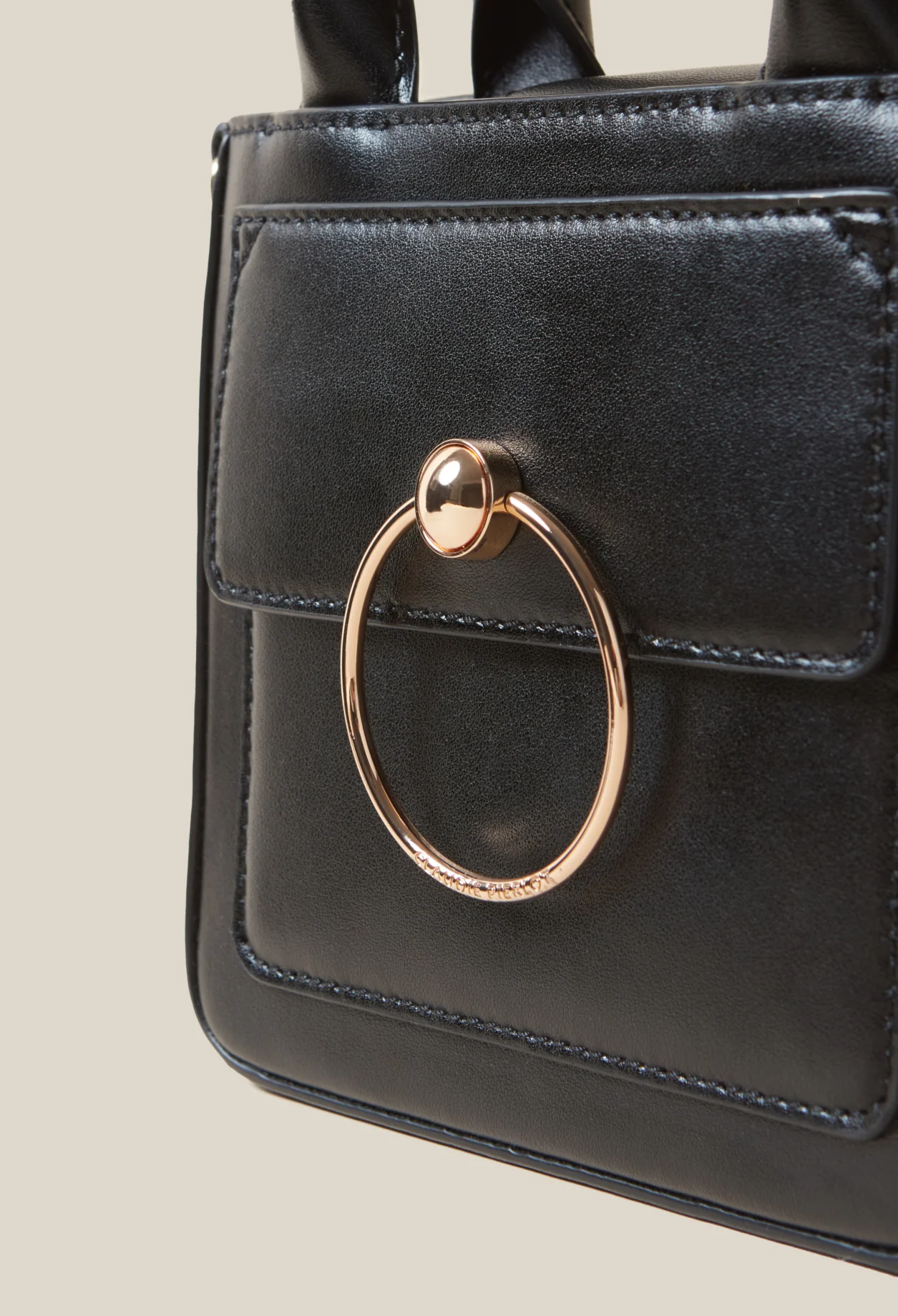 Mini Sac Anouck Cuir Lisse Chaîne - Image 5