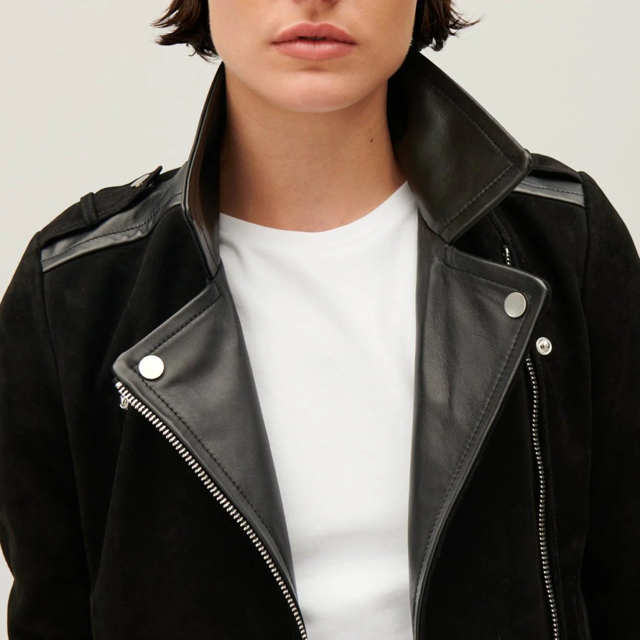 Veste En Cuir Noir - Image 5