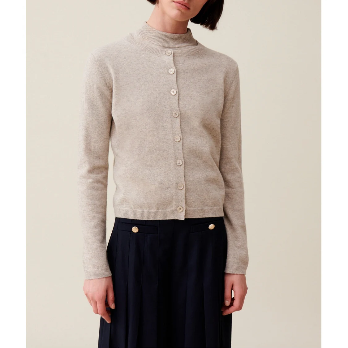 Gilet Maxichic Beige - Image 3