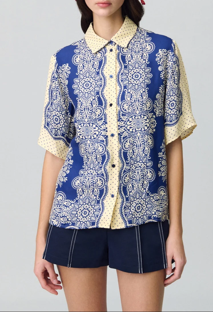Chemise Celestebandana Print Fonce - Image 4