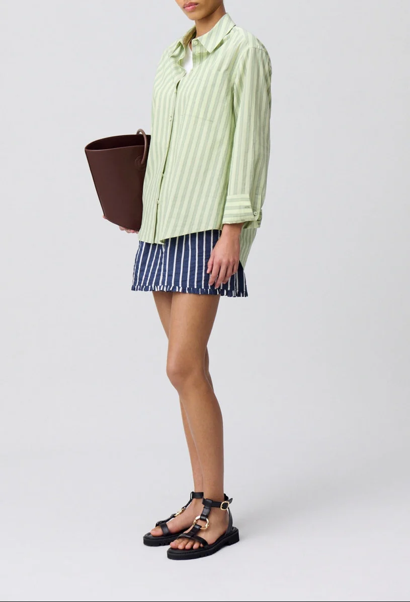 Chemise Calissonrayuresvertes Bicolore - Image 2