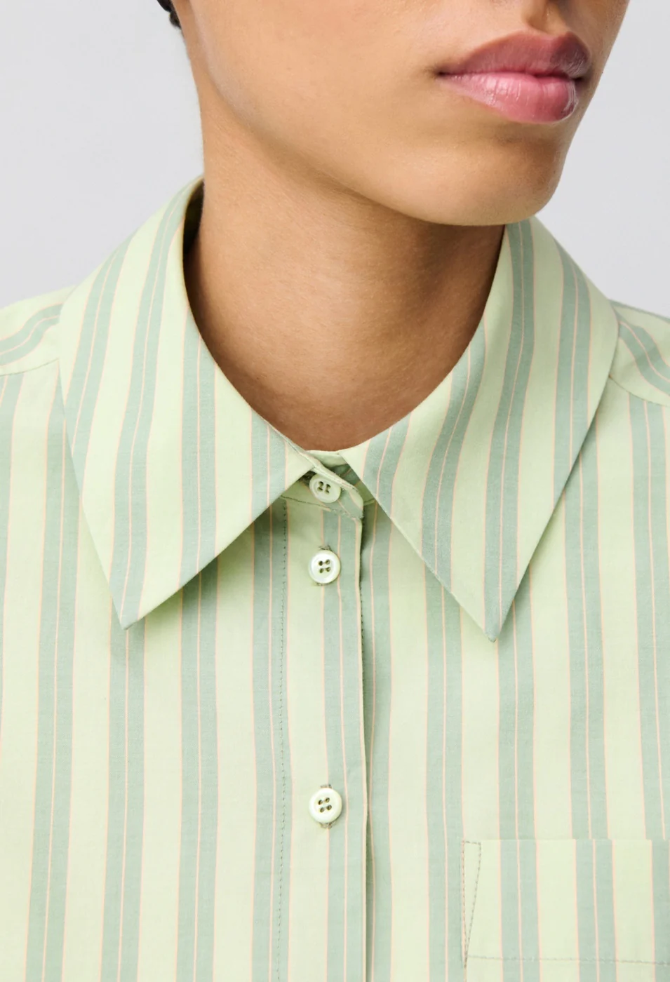 Chemise Calissonrayuresvertes Bicolore - Image 3