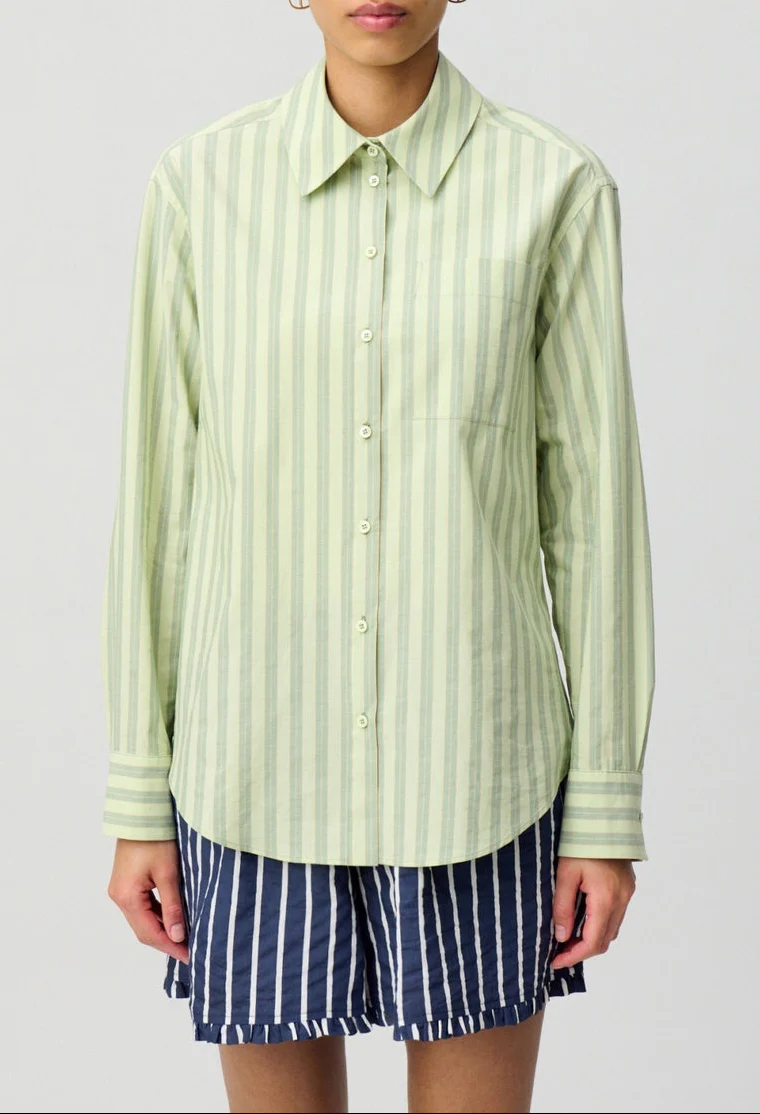 Chemise Calissonrayuresvertes Bicolore - Image 4