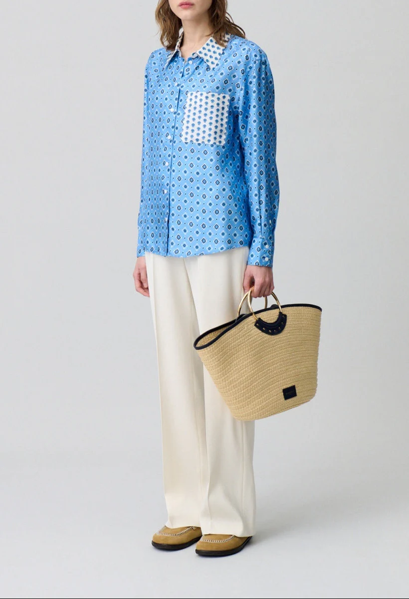 Chemise Ciara Print Bleu Fonce - Image 2