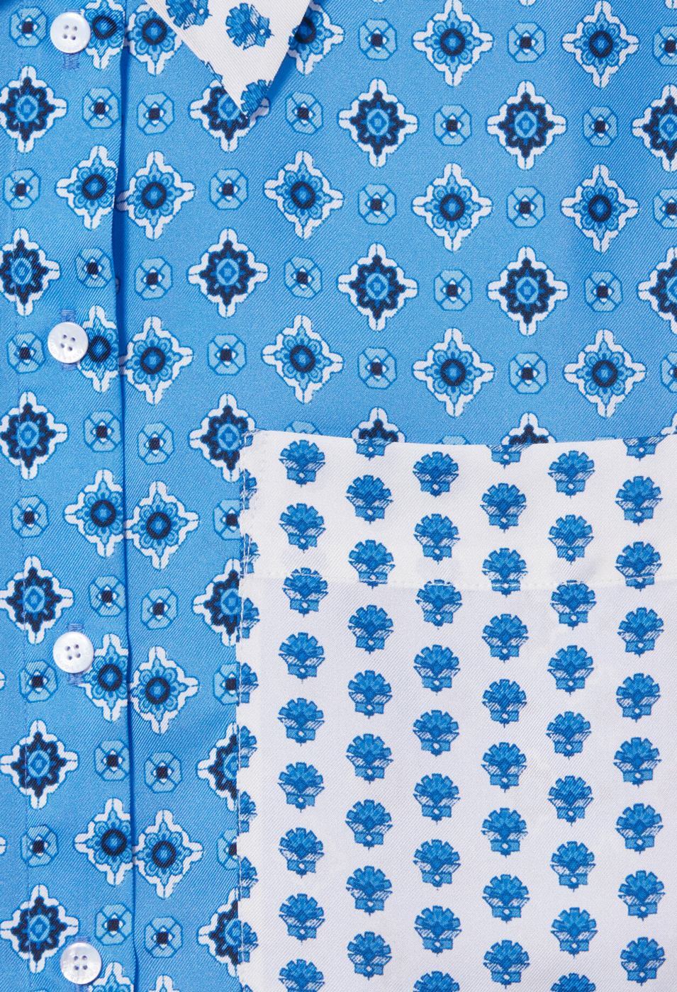 Chemise Ciara Print Bleu Fonce - Image 6