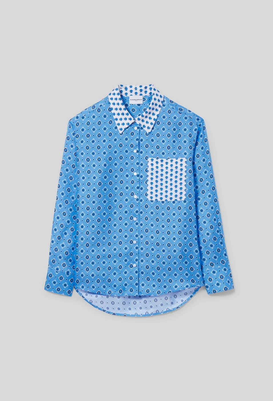 Chemise Ciara Print Bleu Fonce - Image 7