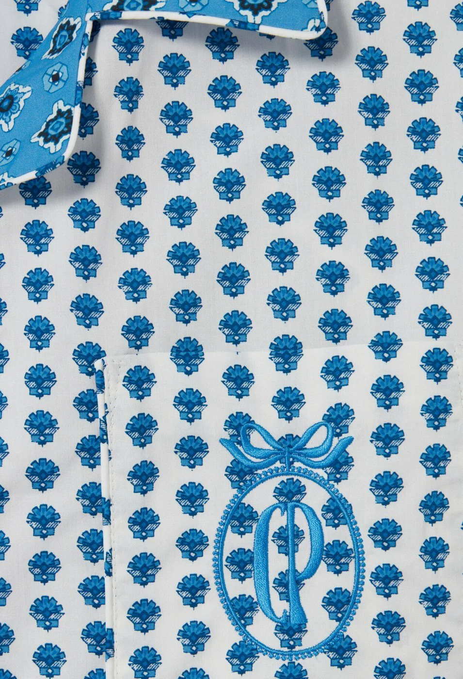 Chemise Clelia Print Bleu Clair - Image 6