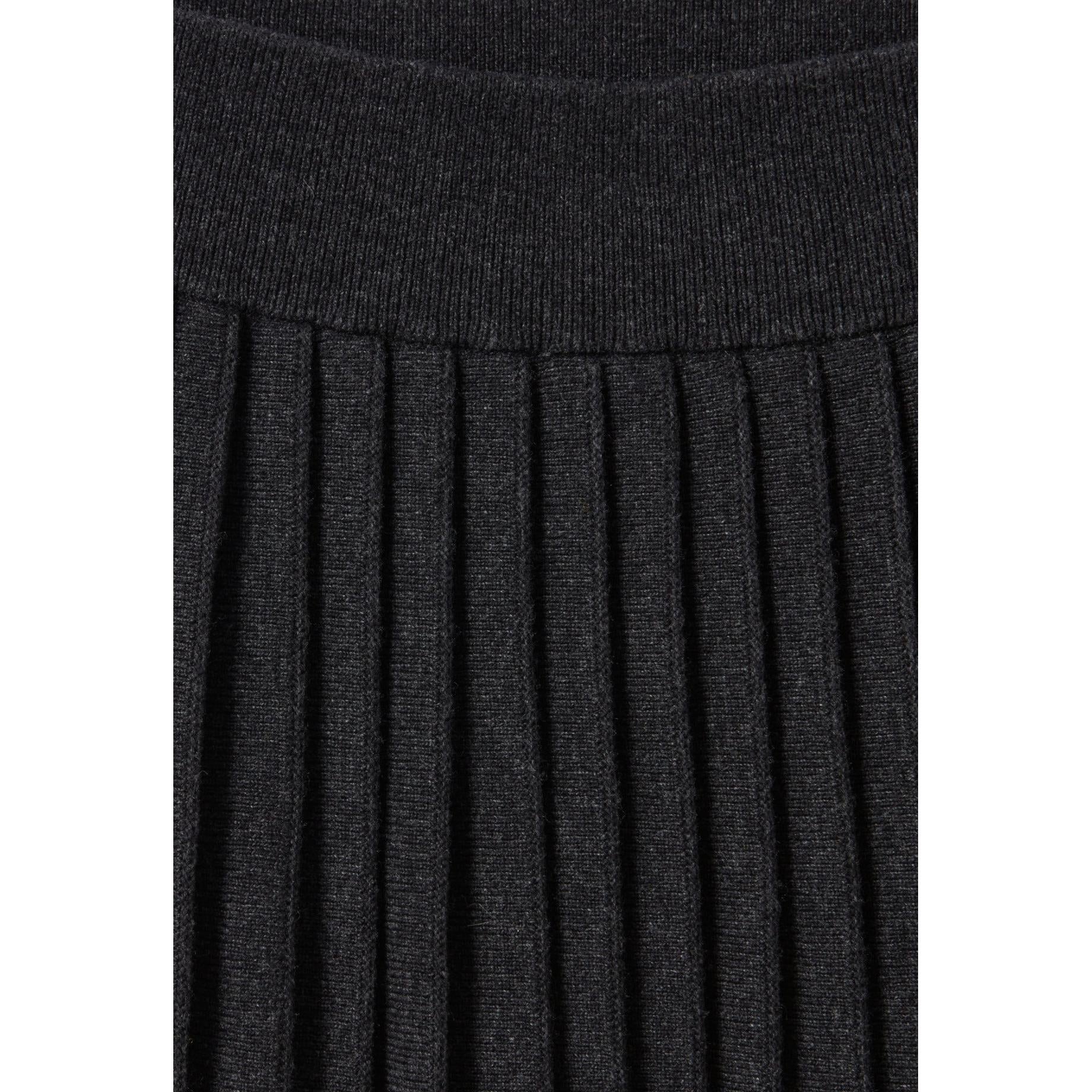 Jupe Courte Maille Gris Chiné - Image 6