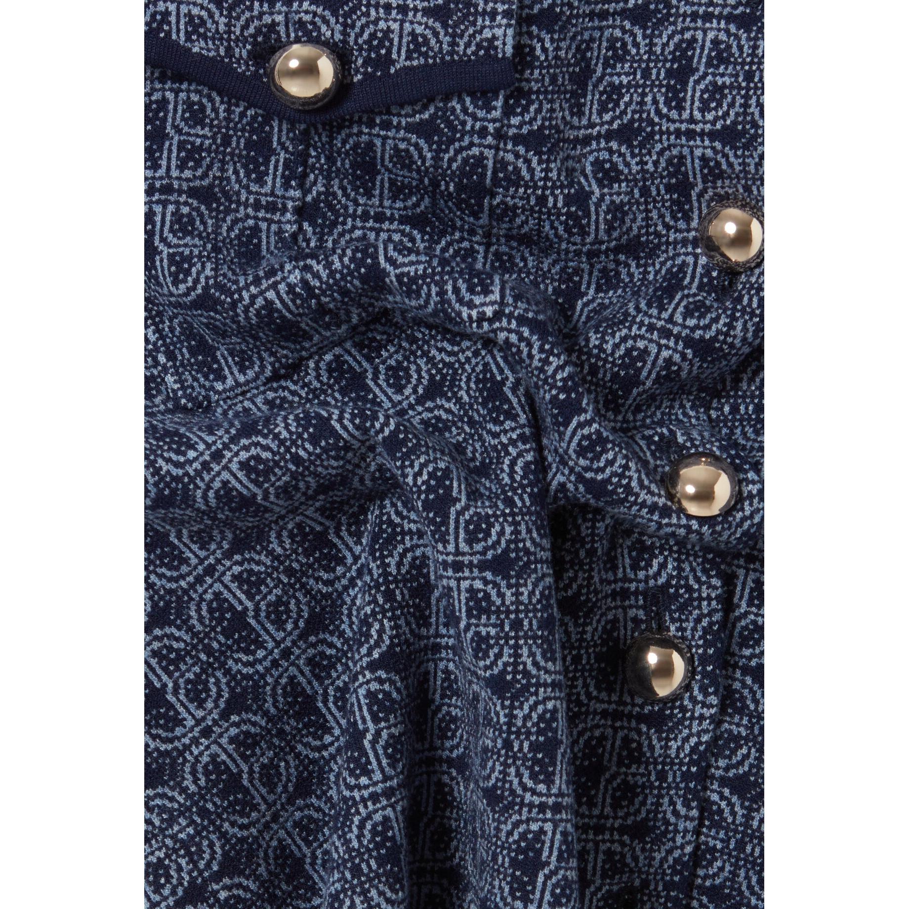 Jupe Monogramme Taille Haute Marine - Image 7