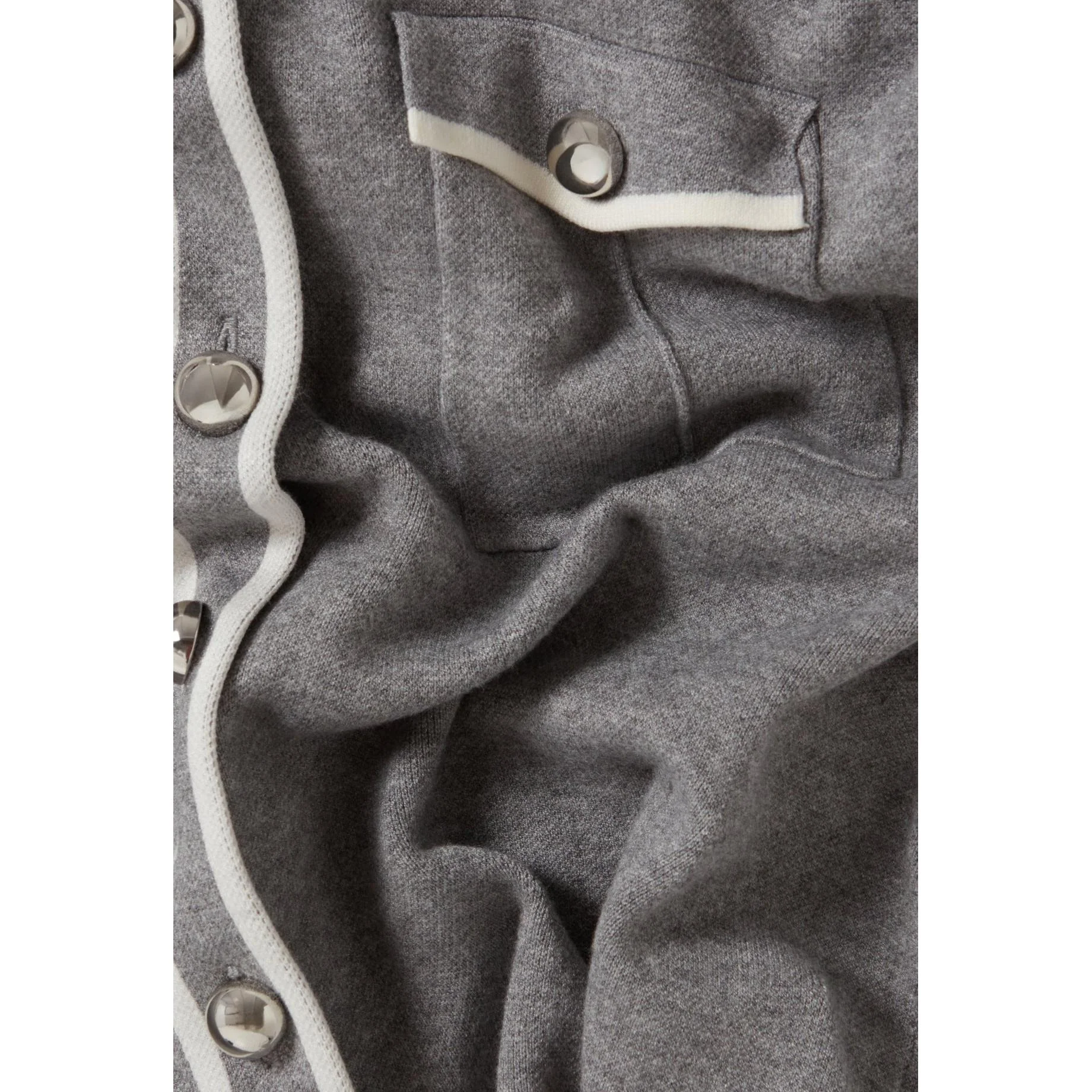 Jupe Maille Mi-Longue Grise - Image 6