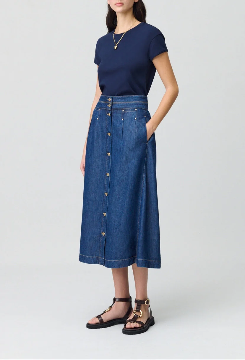 Jupe Siham Denim Indigo - Image 3