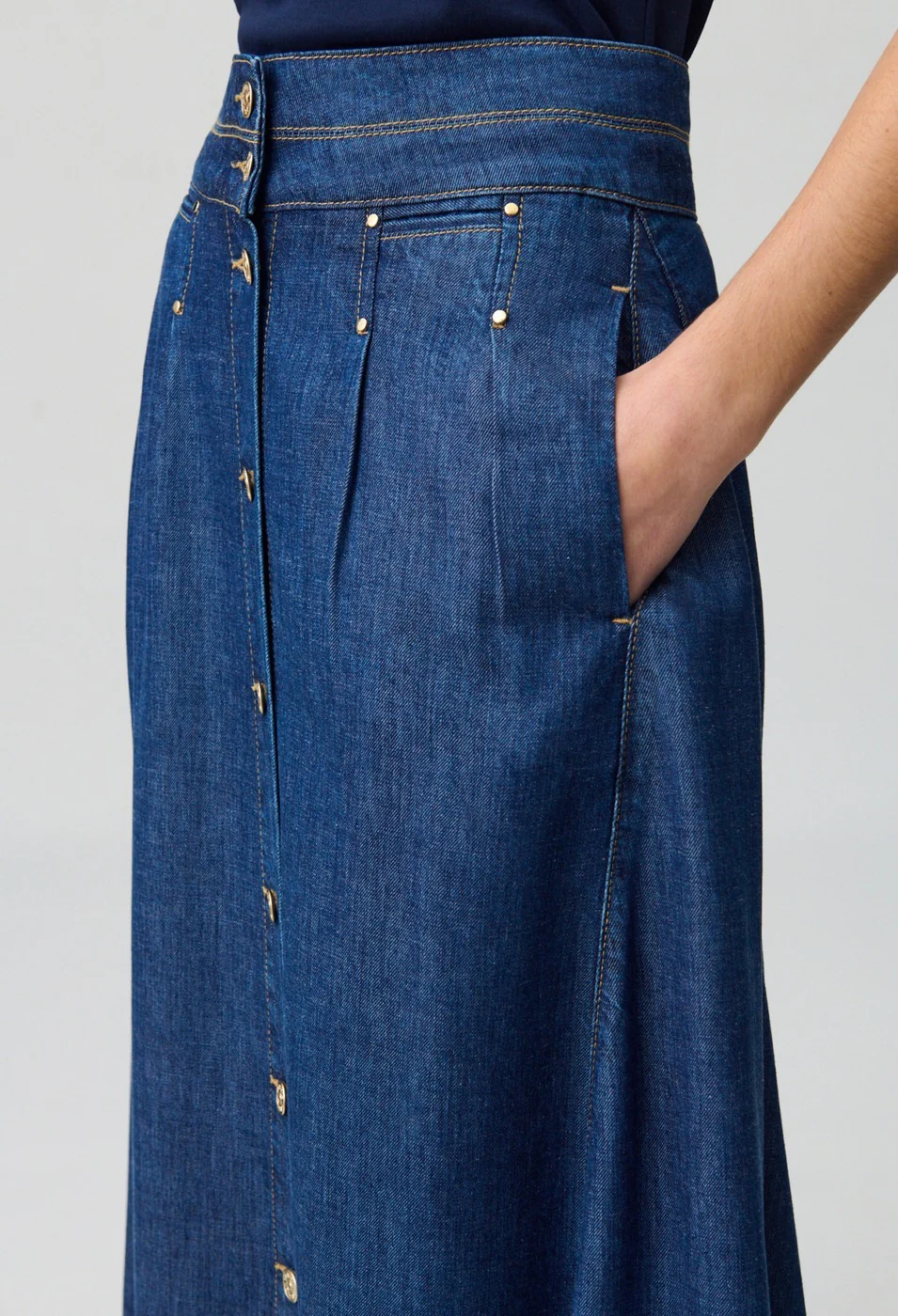 Jupe Siham Denim Indigo - Image 4