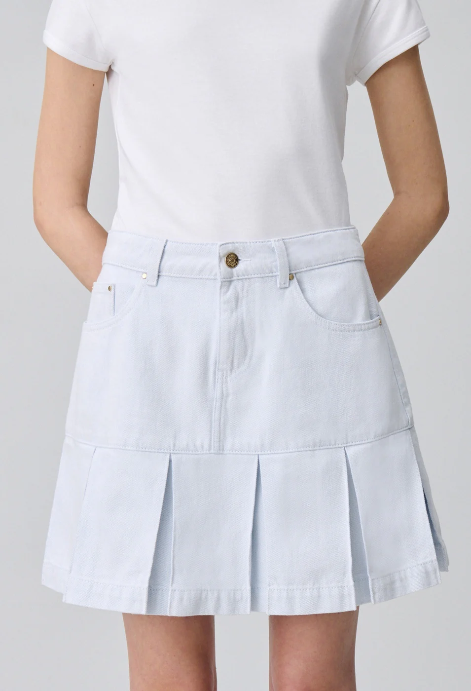 Jupe Salamandre Denim Very Light Blue - Image 4