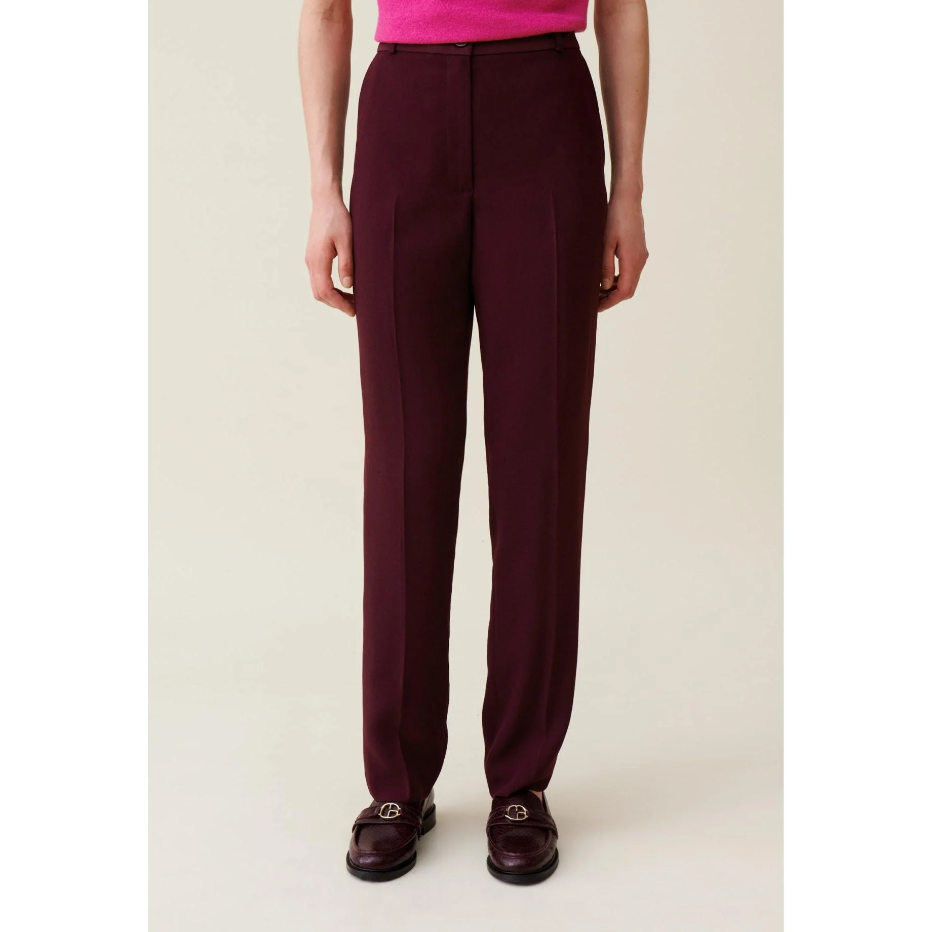 Pantalon Tailleur Coupe Cigarette - Image 2