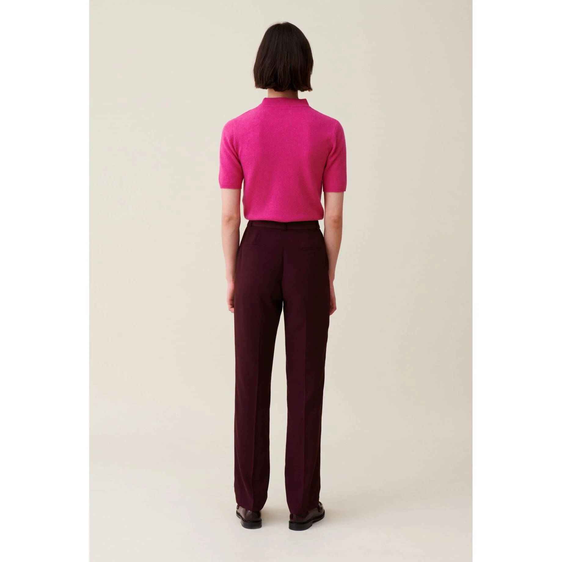Pantalon Tailleur Coupe Cigarette - Image 4