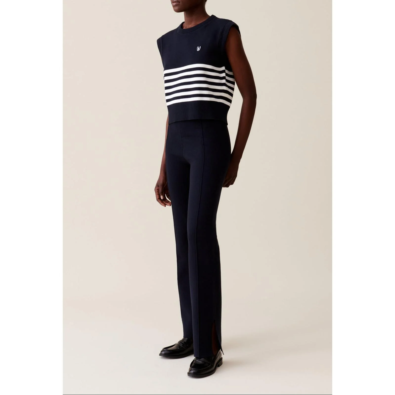 Pantalon Maille Marine - Image 2
