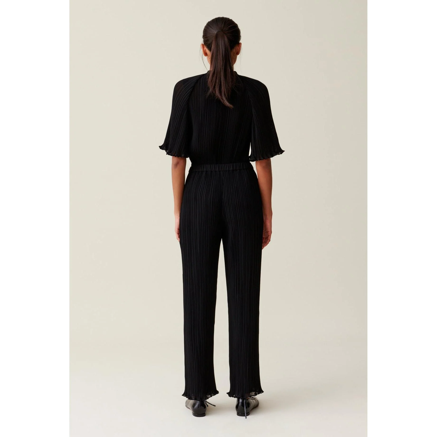 Pantalon Fluide Plissé Volanté - Image 4