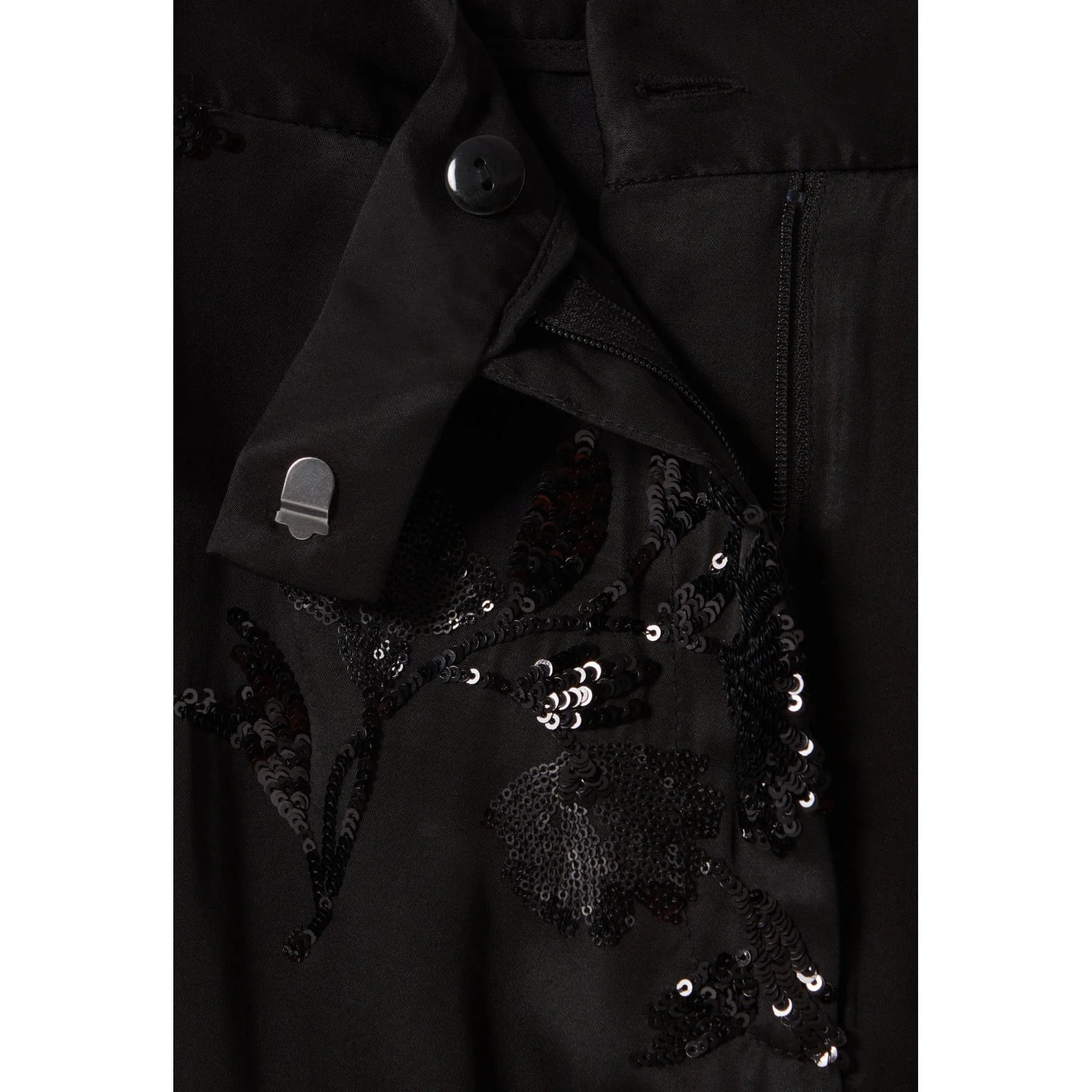 Pantalon Sequins Brodés Noir - Image 6