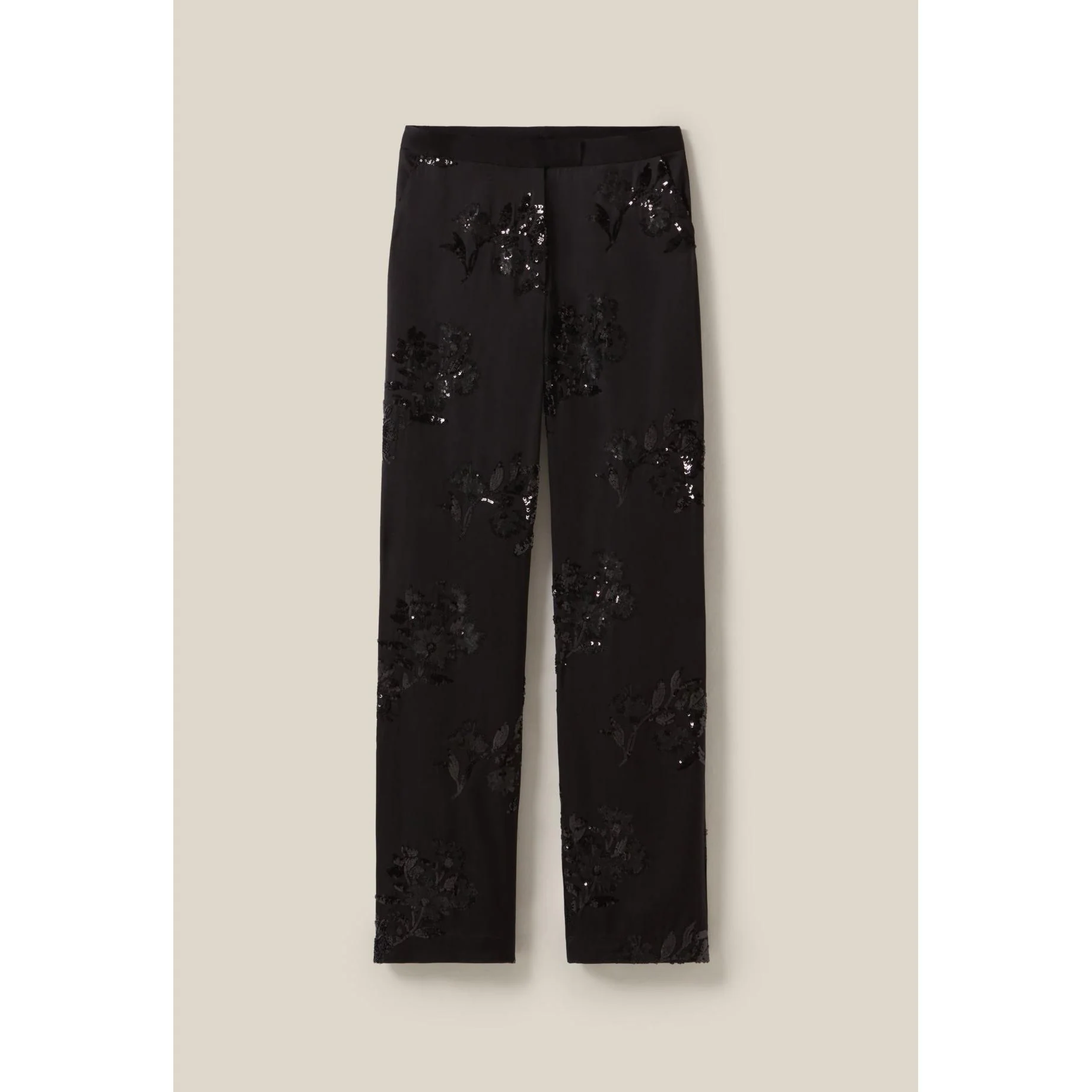 Pantalon Sequins Brodés Noir - Image 7