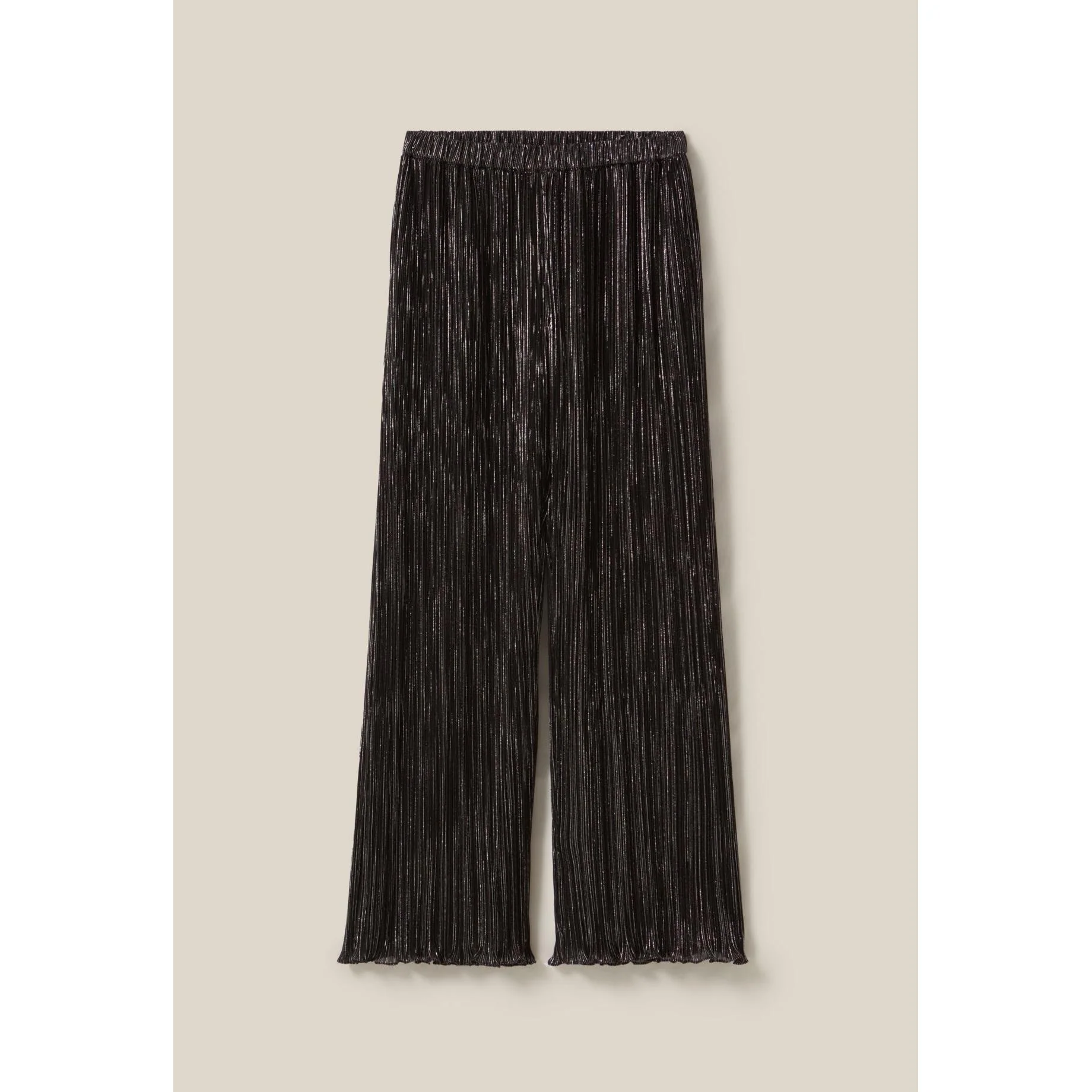 Pantalon Fluide Plissé Argenté - Image 6