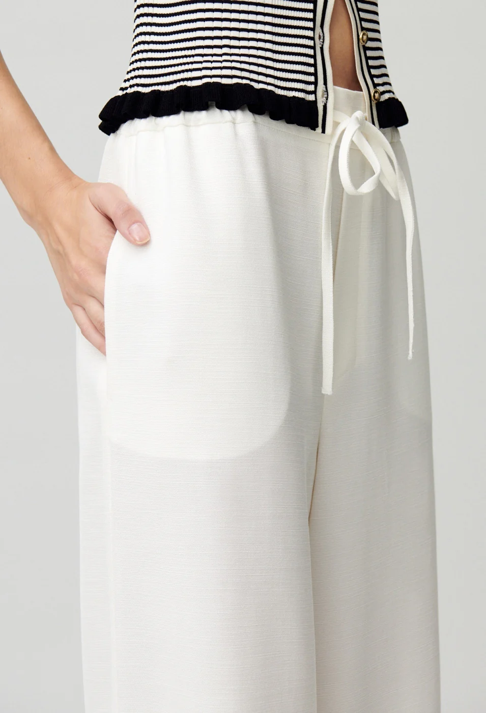 Pantalon Piste Ecru - Image 4