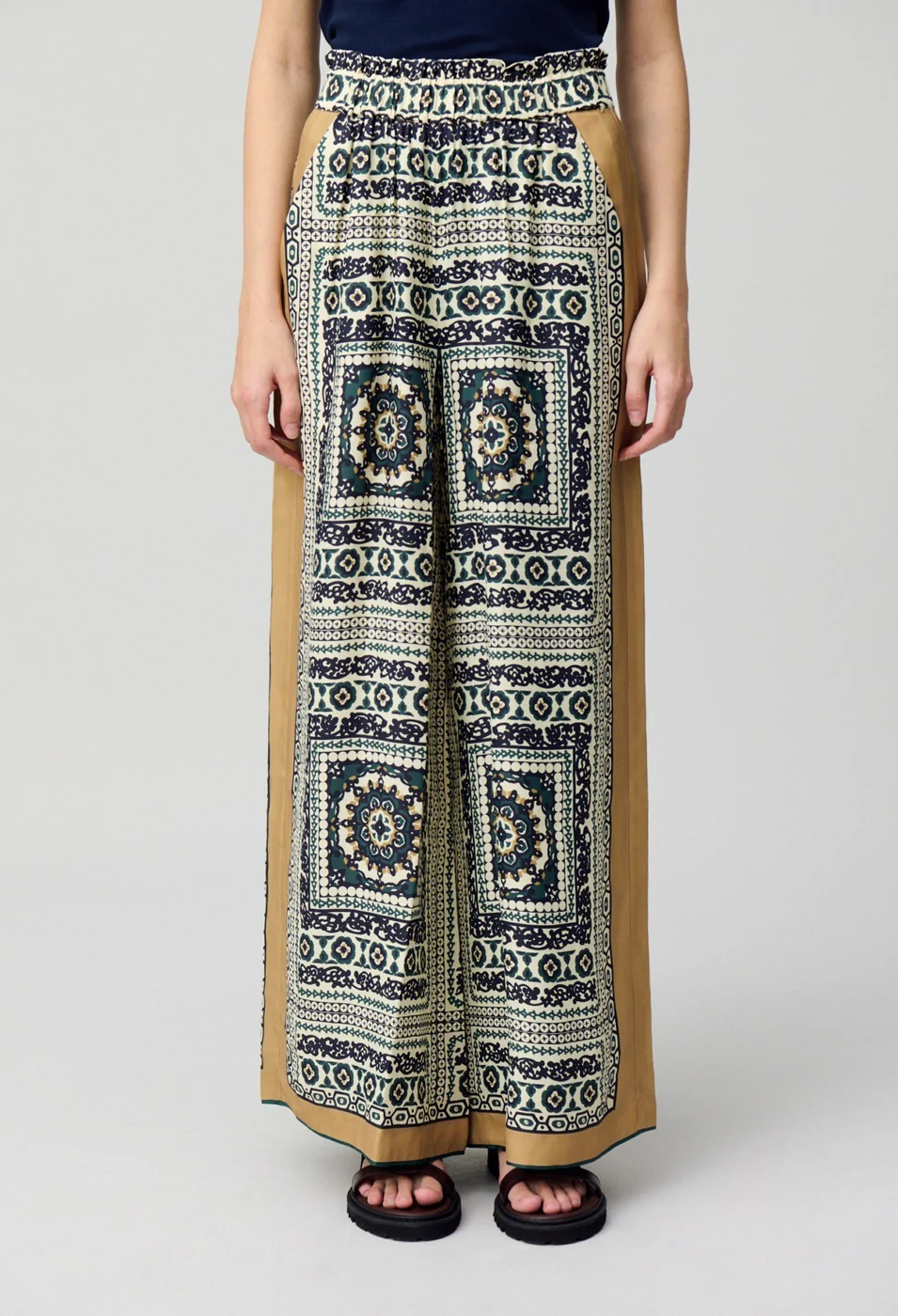 Pantalon Pantinfoulard Print Fonce - Image 2