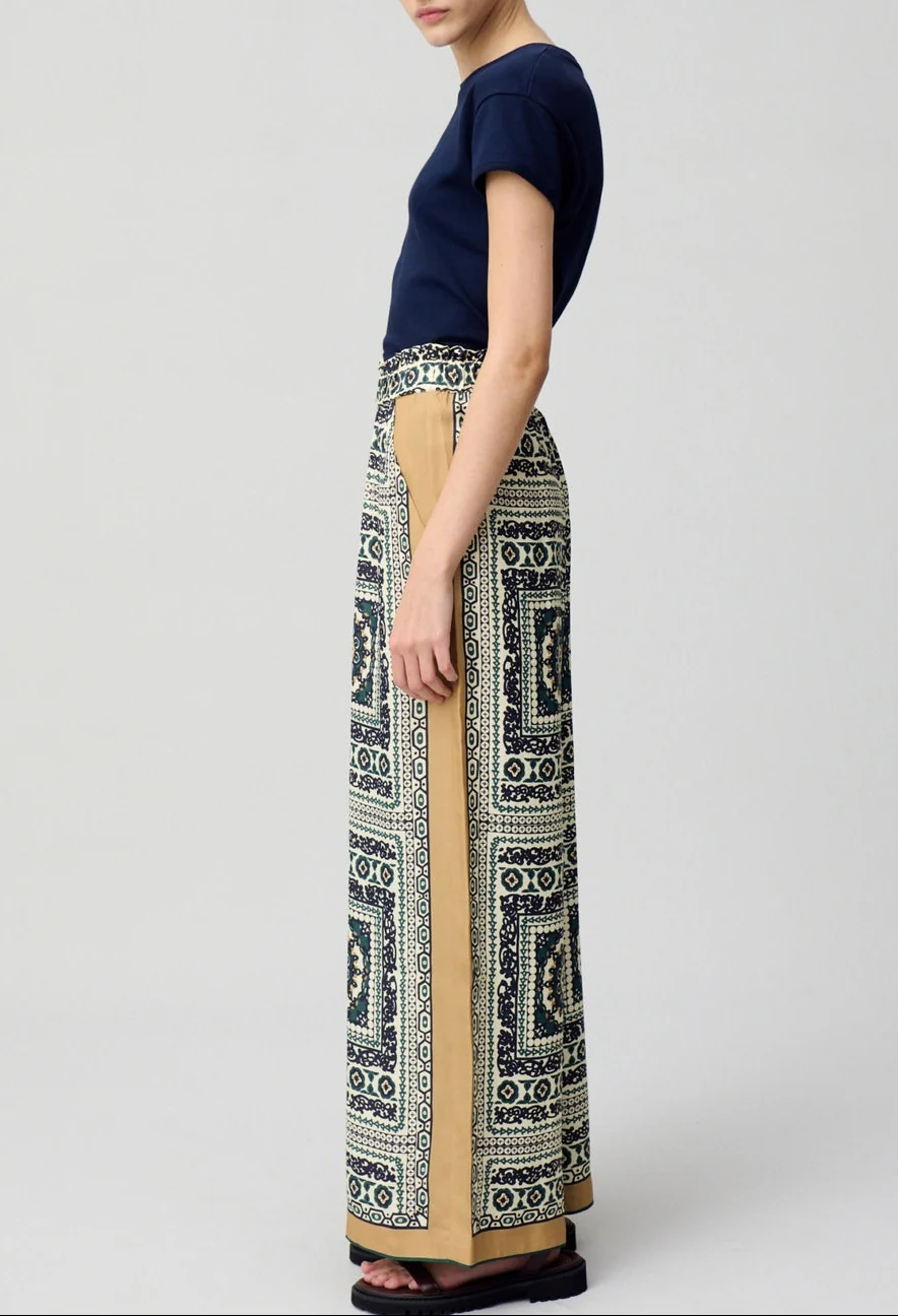 Pantalon Pantinfoulard Print Fonce - Image 4