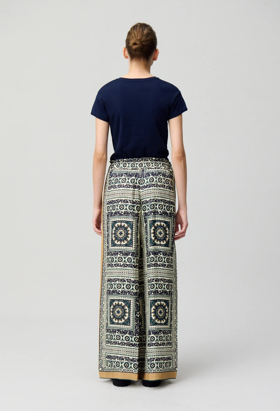 Pantalon Pantinfoulard Print Fonce - Image 5