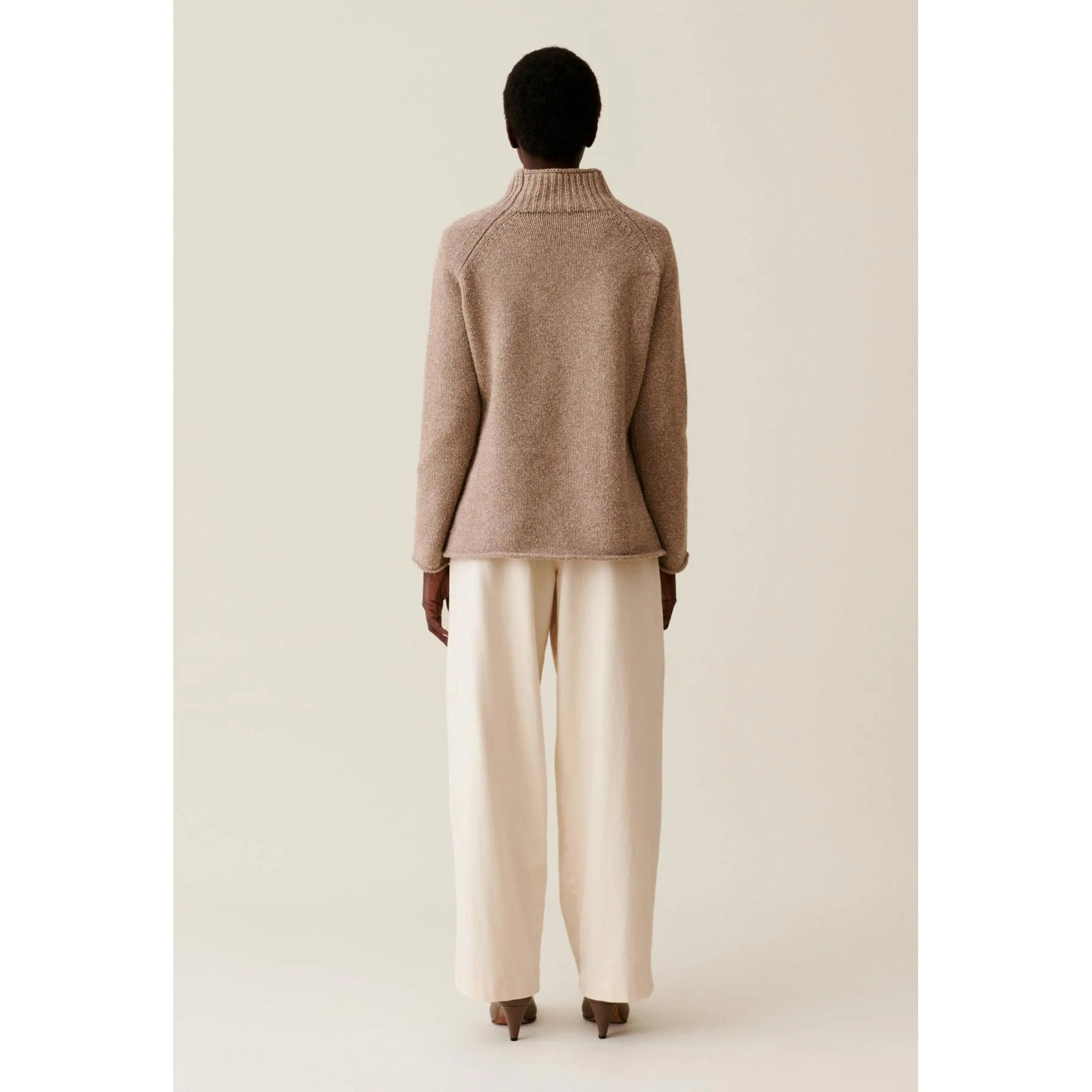 Pull Oversized Col Cheminée Motifs - Image 3